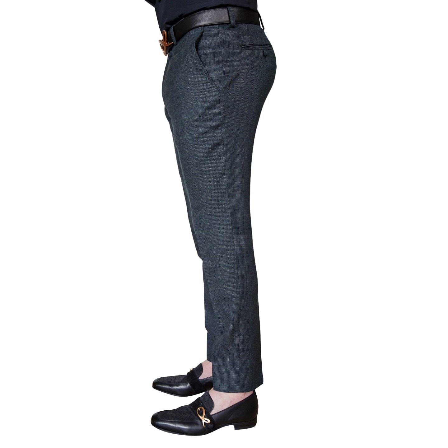 Midnight Jade Tweed Trousers @ The Vault