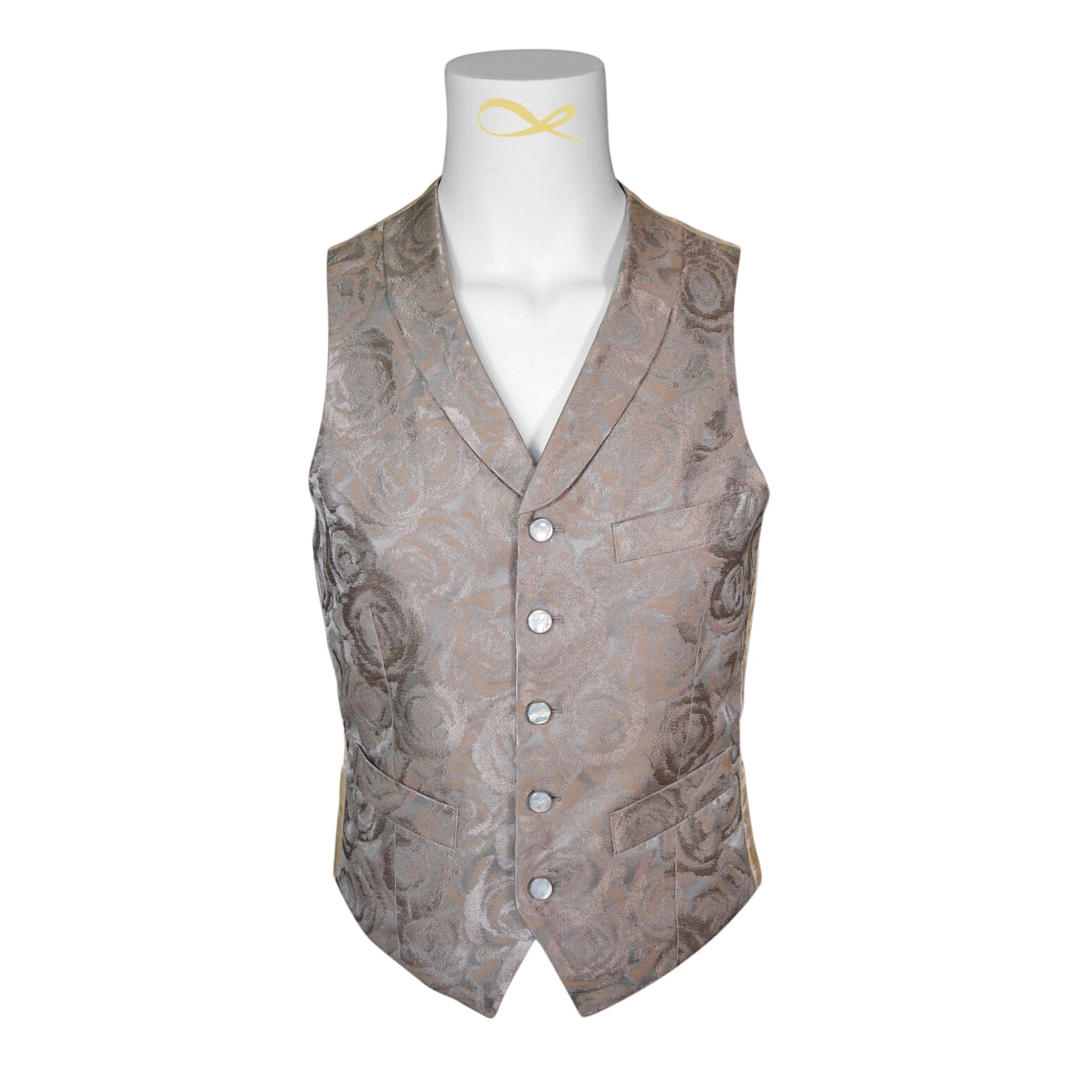 Champagne Rosa Ciottoli Waistcoat