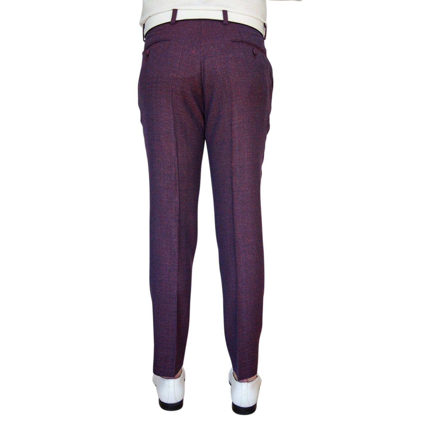 Aubergine Tweed Trousers