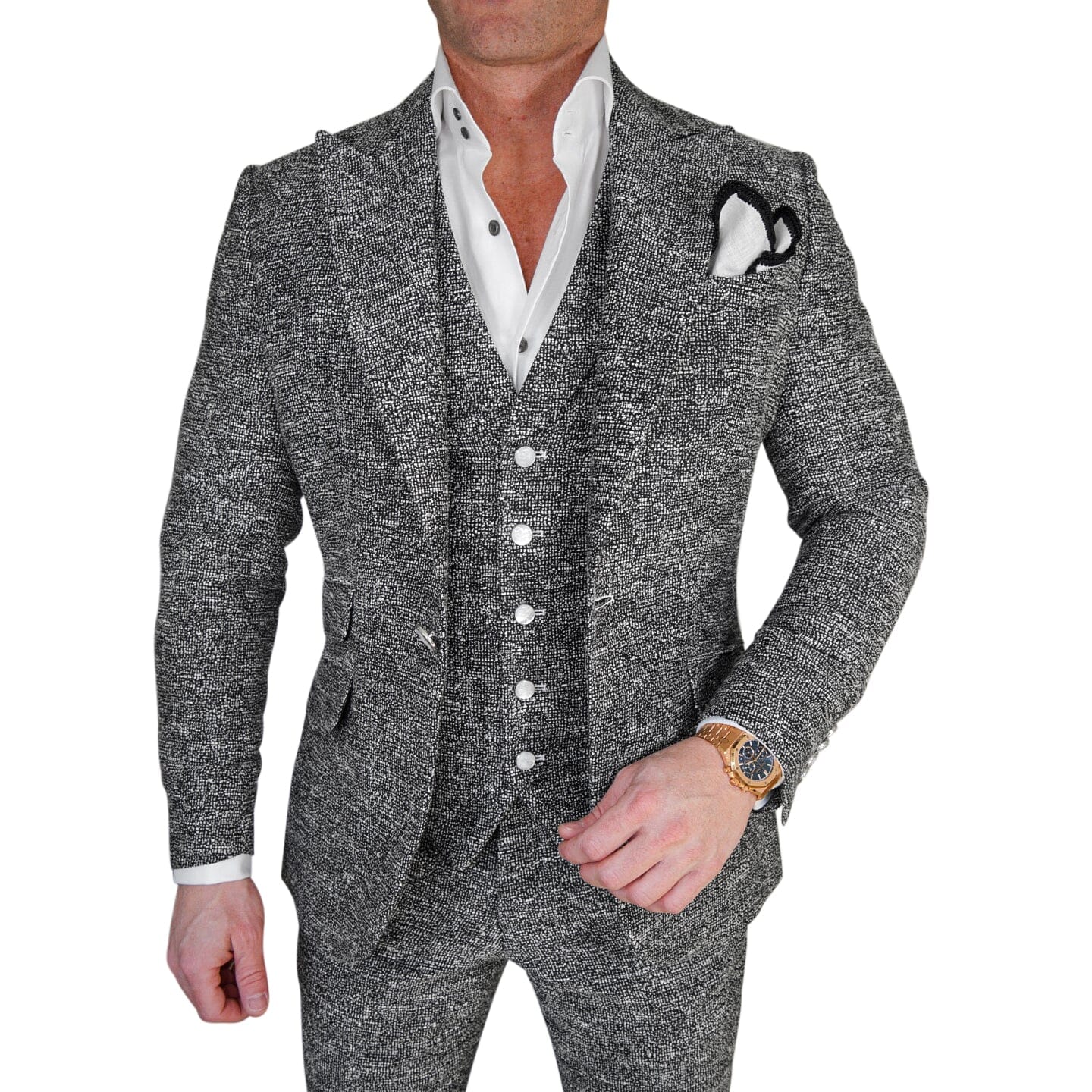 Carbon Grano Tweed Jacket