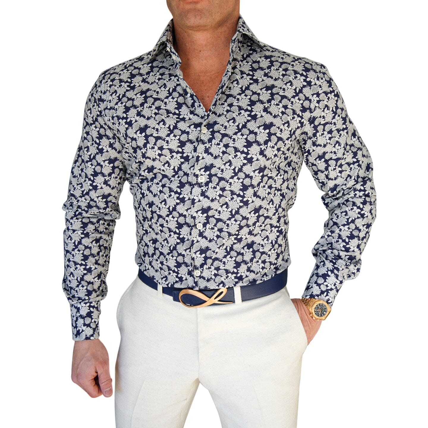 Navy Dahlia Dress Shirt @ The Vault