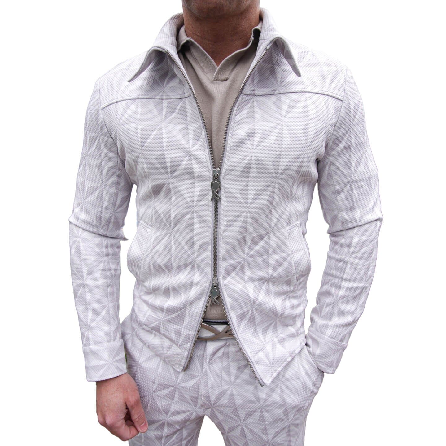 Glacier Origami Luxury Performance Two Way Bomber Jacket