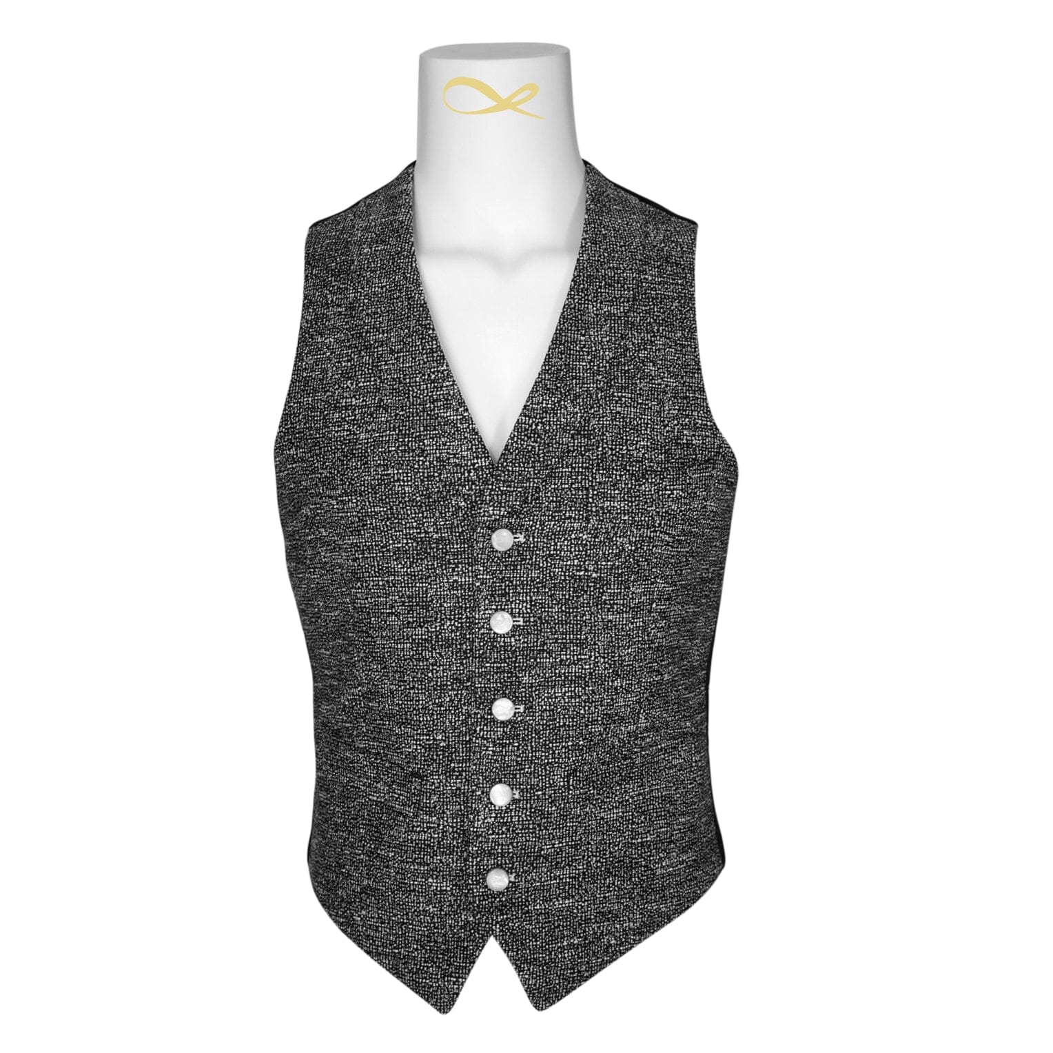 Carbon Grano Tweed Ciottoli Waistcoat @ The Vault
