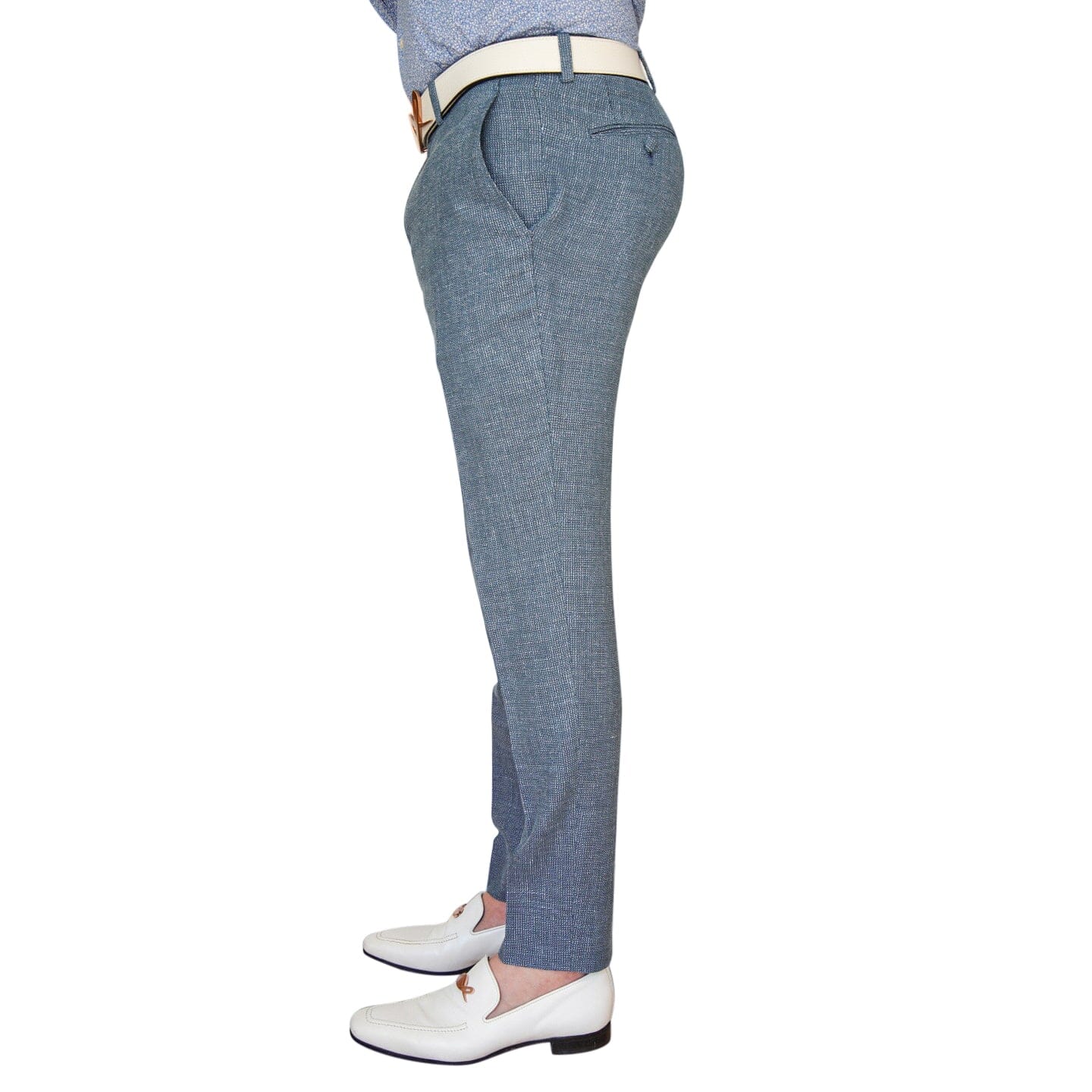 Cerulean Tweed Trousers