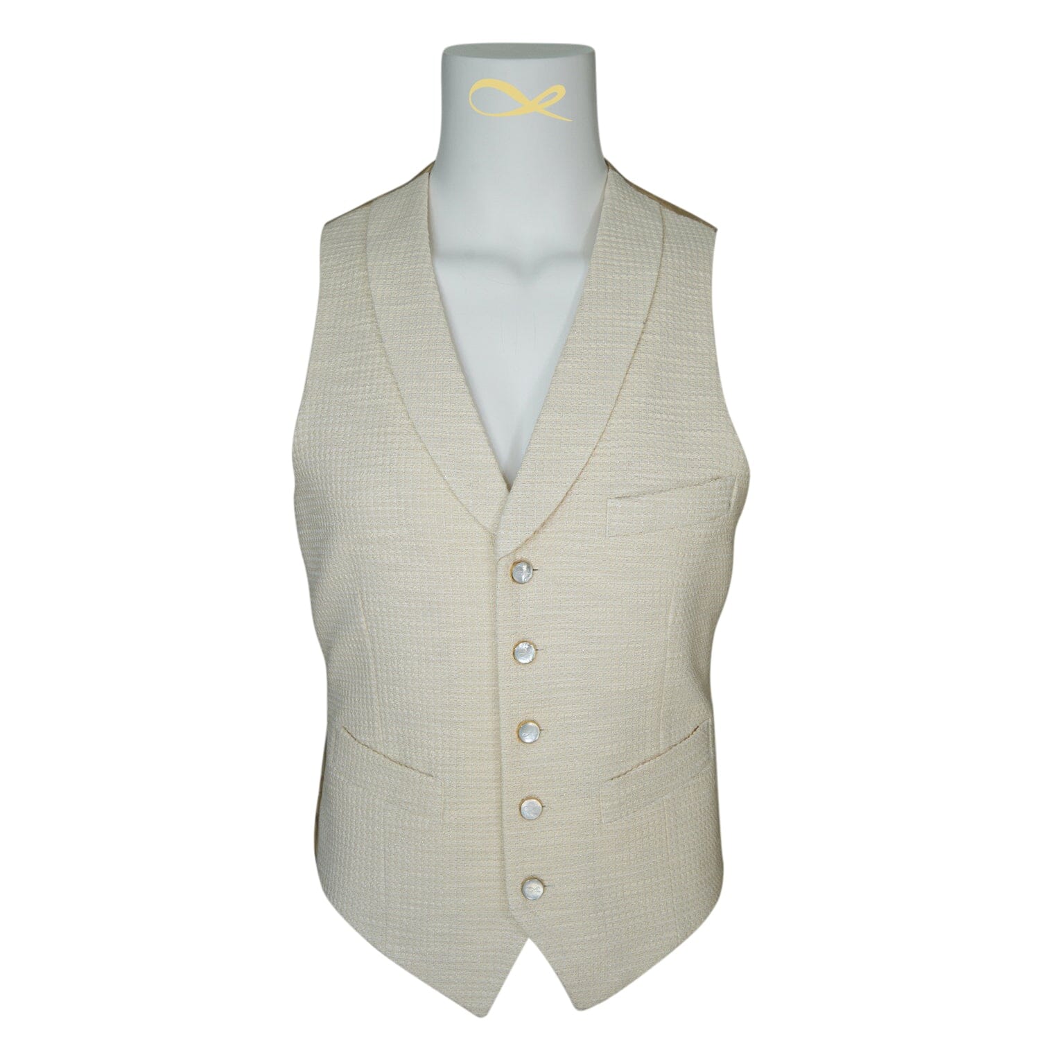 Elettro Waffle Tweed Ciottoli Waistcoat