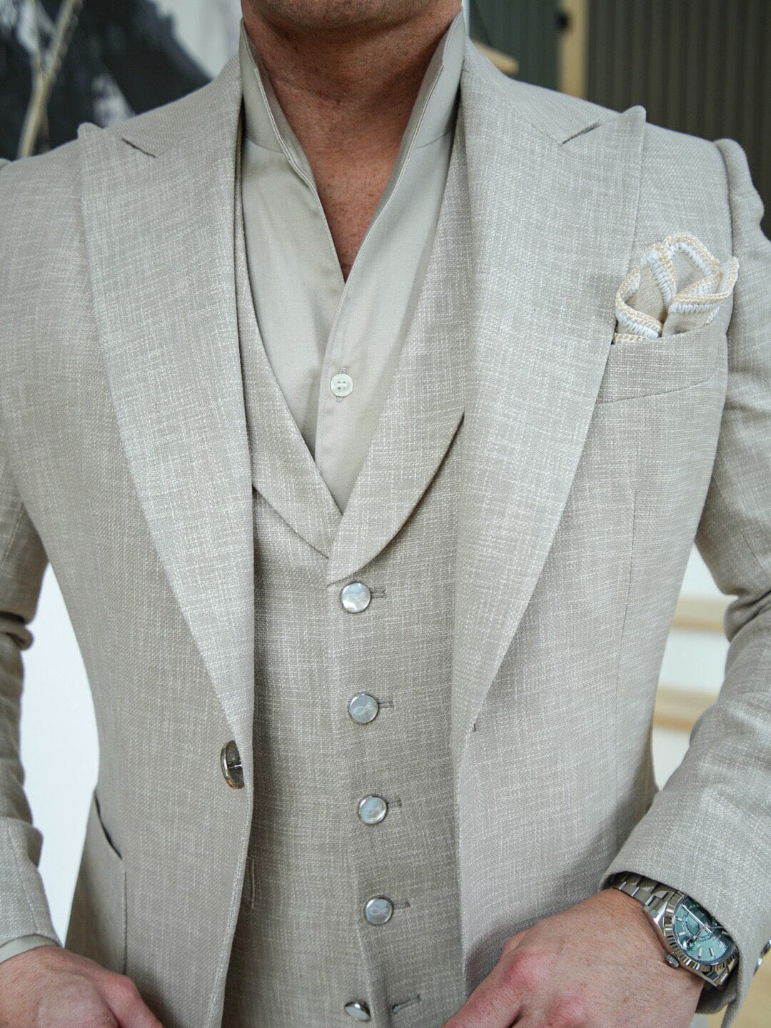 Avena Lino Tweed Jacket