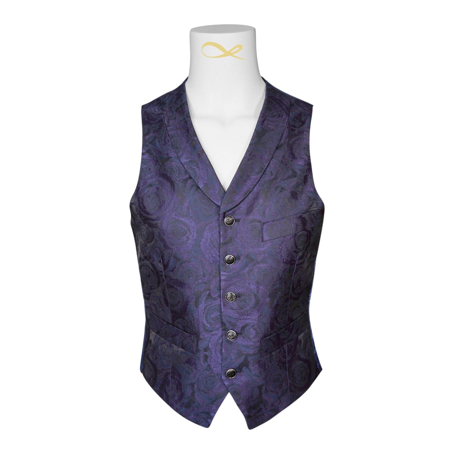 Navy Blue Rosa Ciottoli Waistcoat
