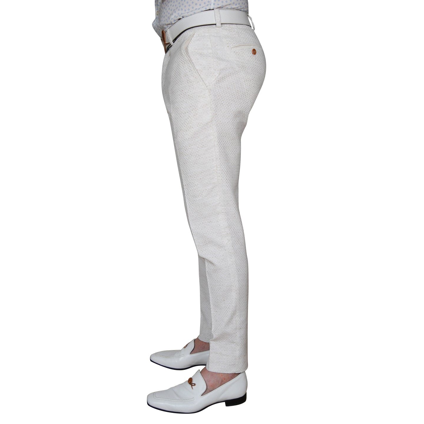 Coconut Intreccio Signature Trousers