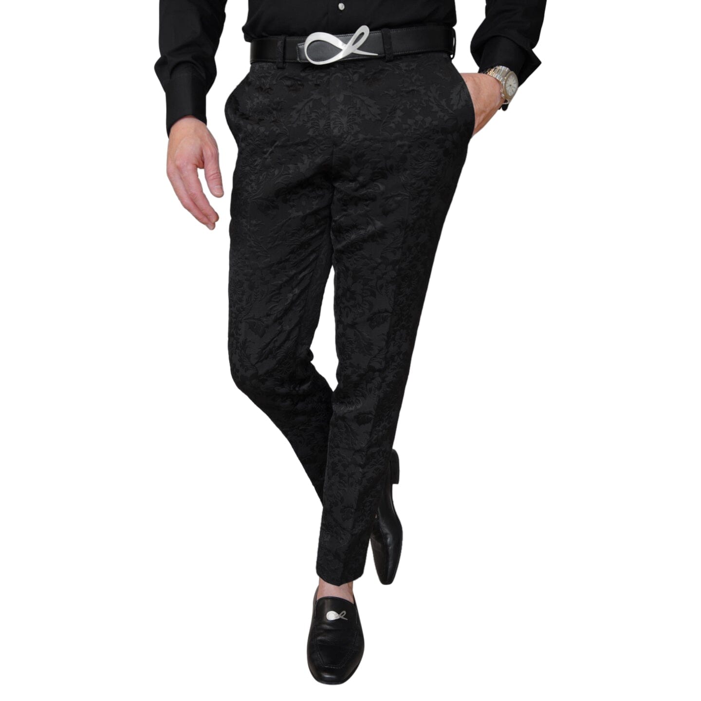 Black Fiore Trousers