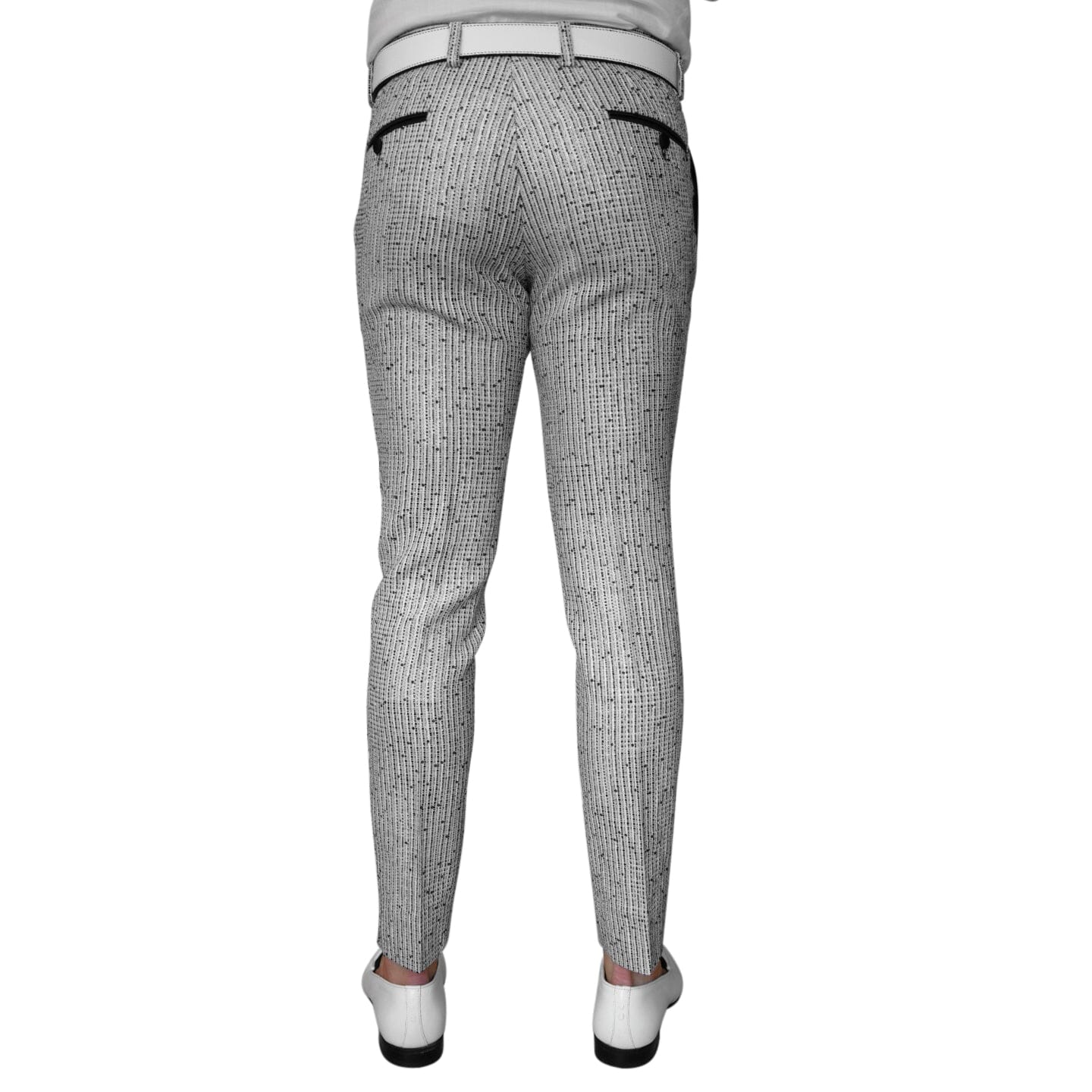 Nero Tweed Paillette Trousers