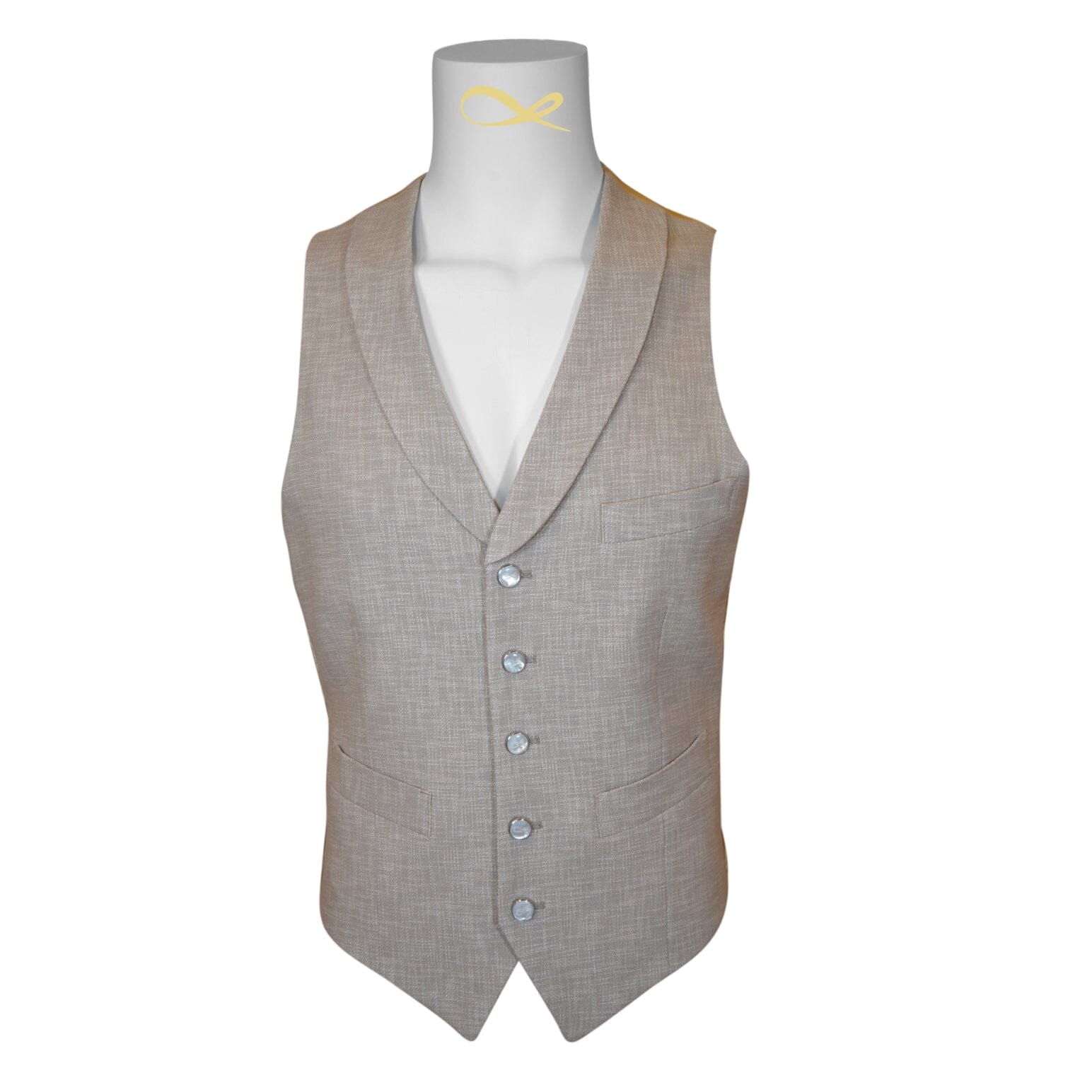 Avena Lino Tweed Ciottoli Waistcoat