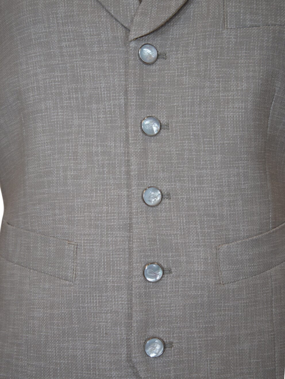 Avena Lino Tweed Ciottoli Waistcoat