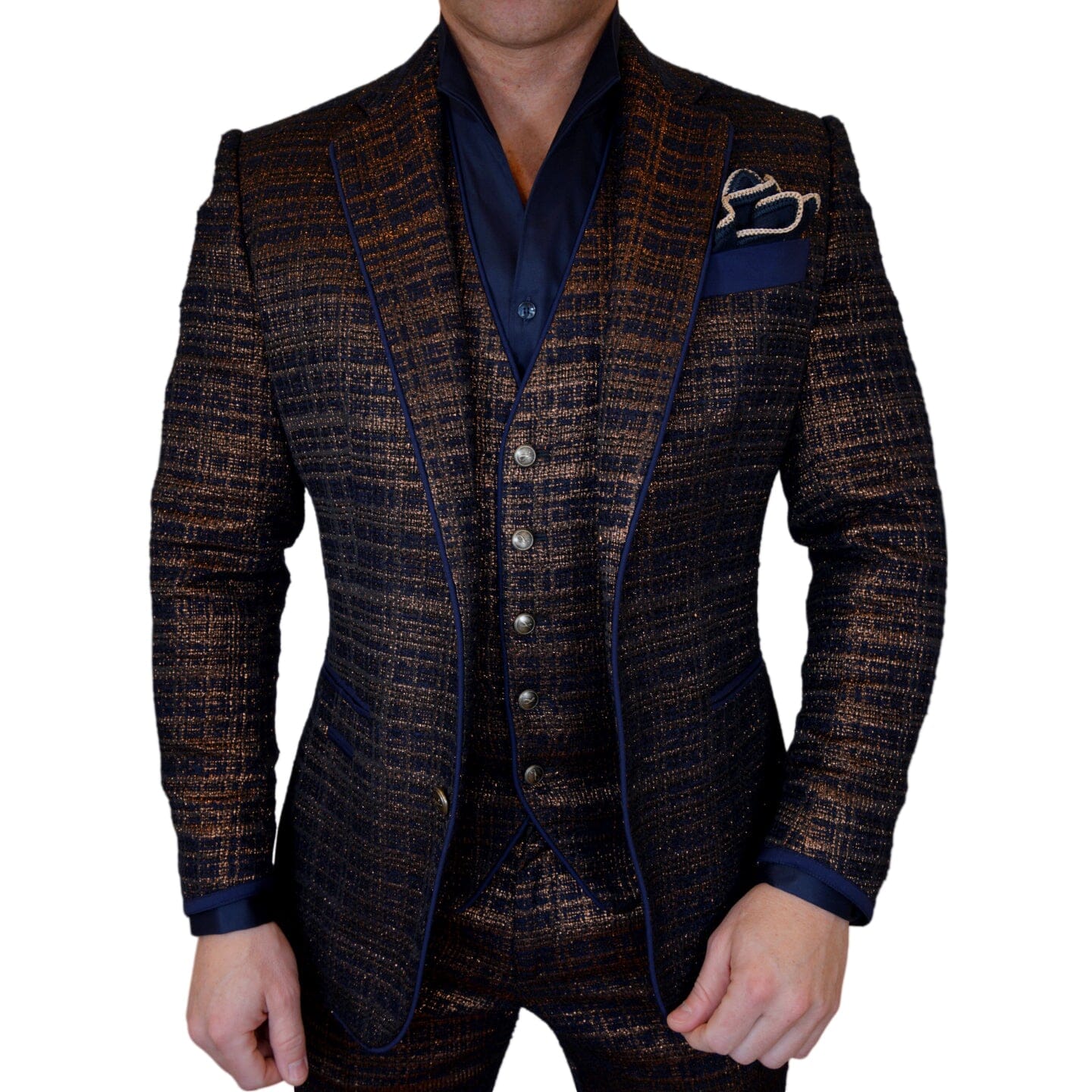 Midnight Bronze Boucle Jacket @ The Vault