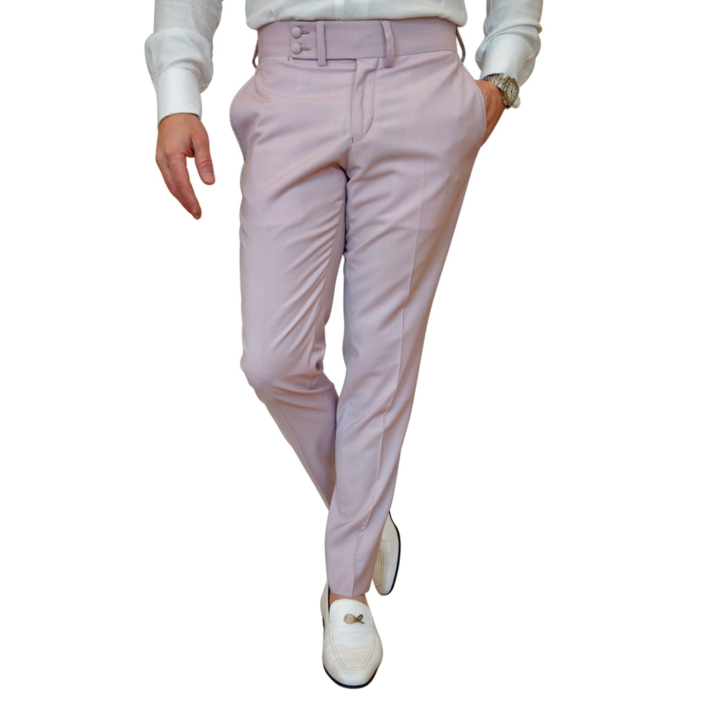 Blush Crespo Hampton Trousers