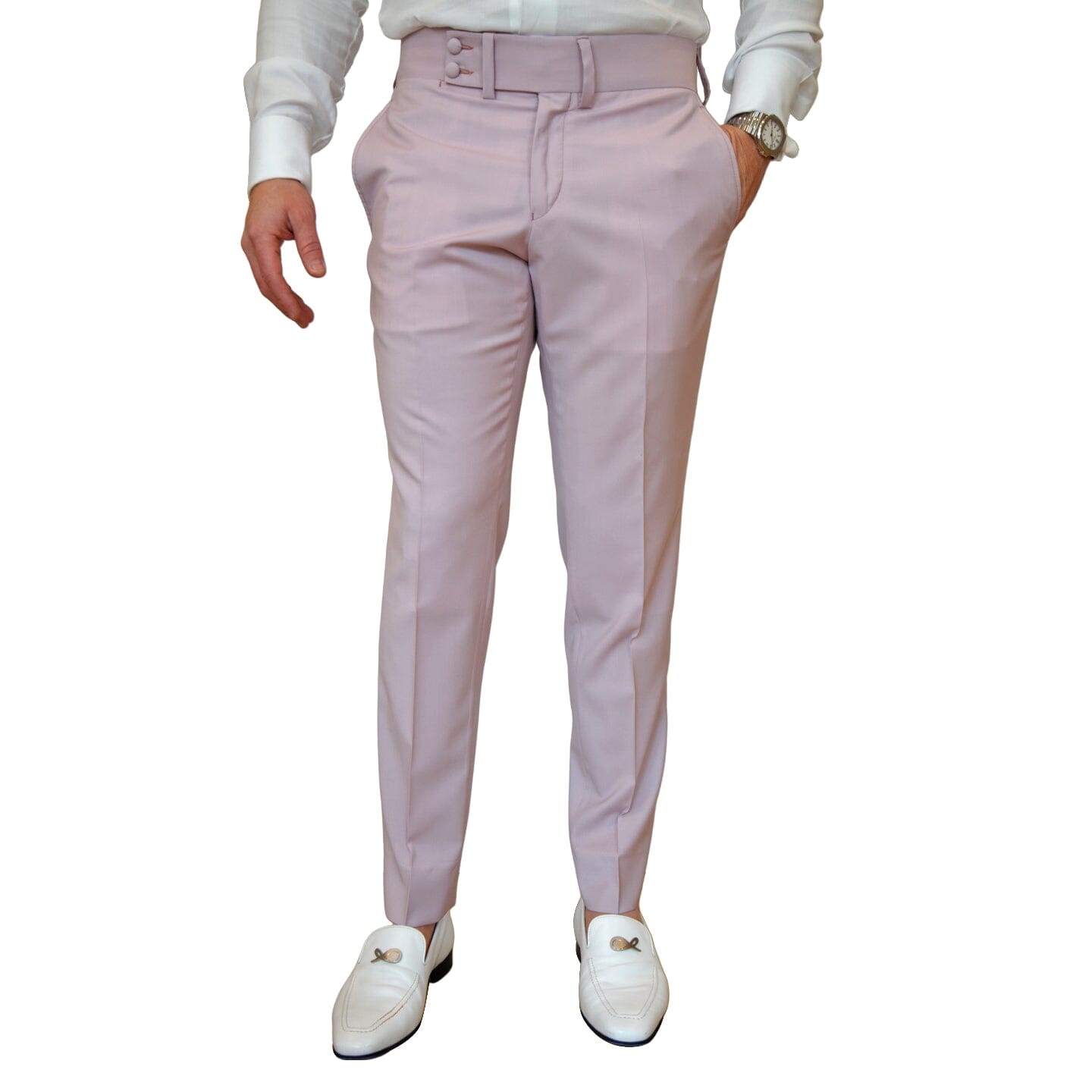 Blush Crespo Hampton Trousers