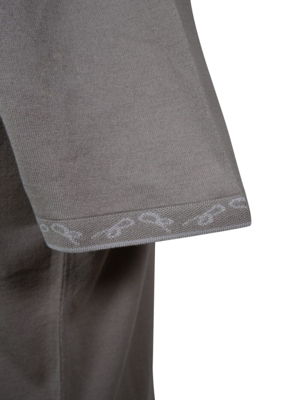 Tortora Signature Logo Knit Contrast V Neck Polo