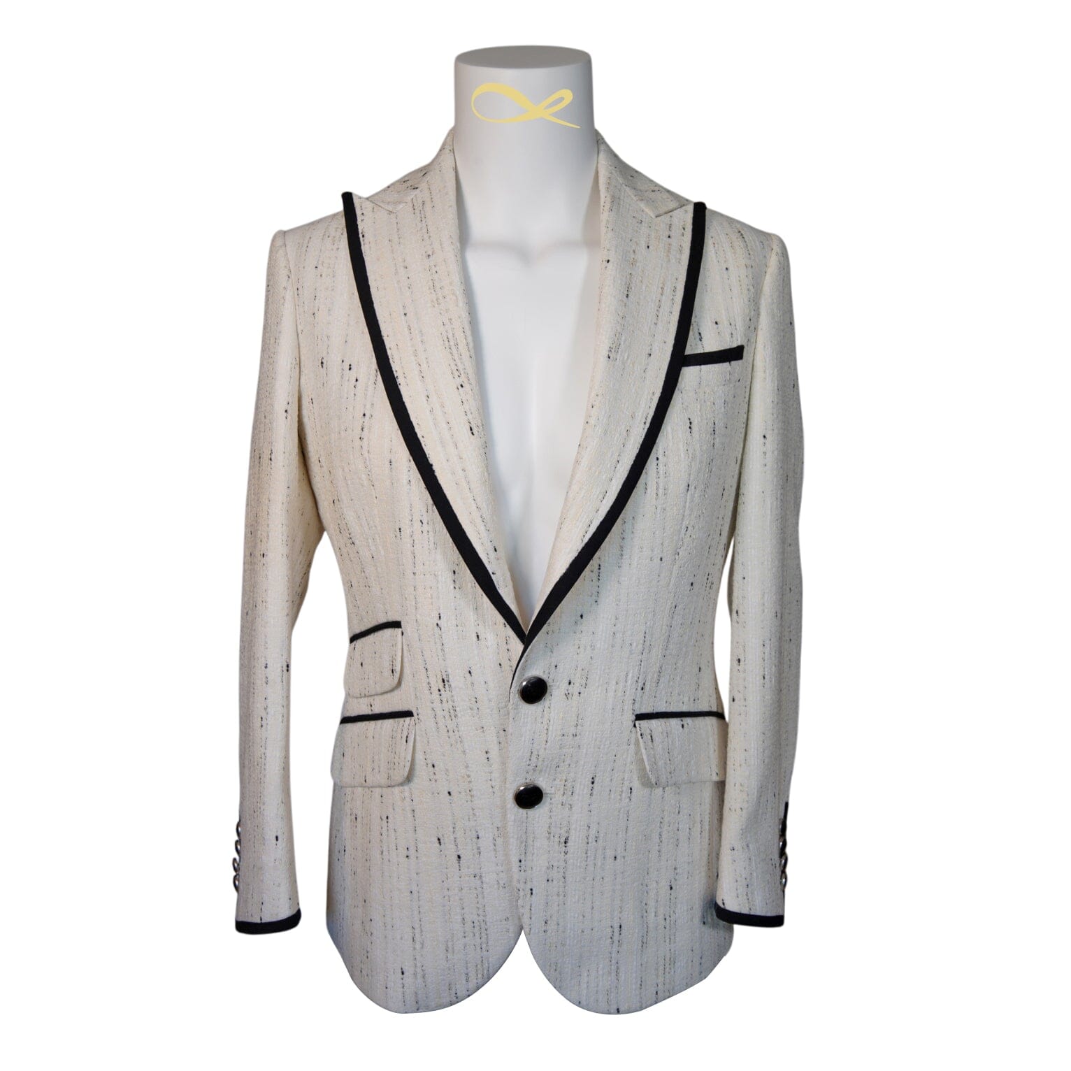 Vanilla Stracciatella Tweed Jacket