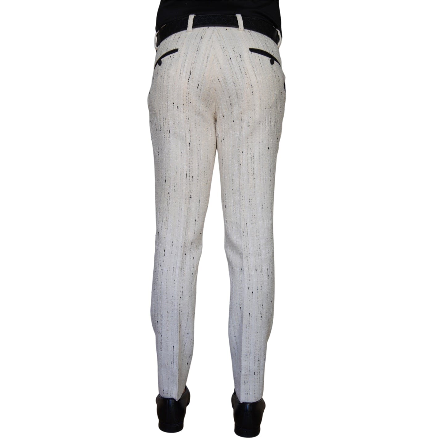 Vanilla Stracciatella Tweed Trousers