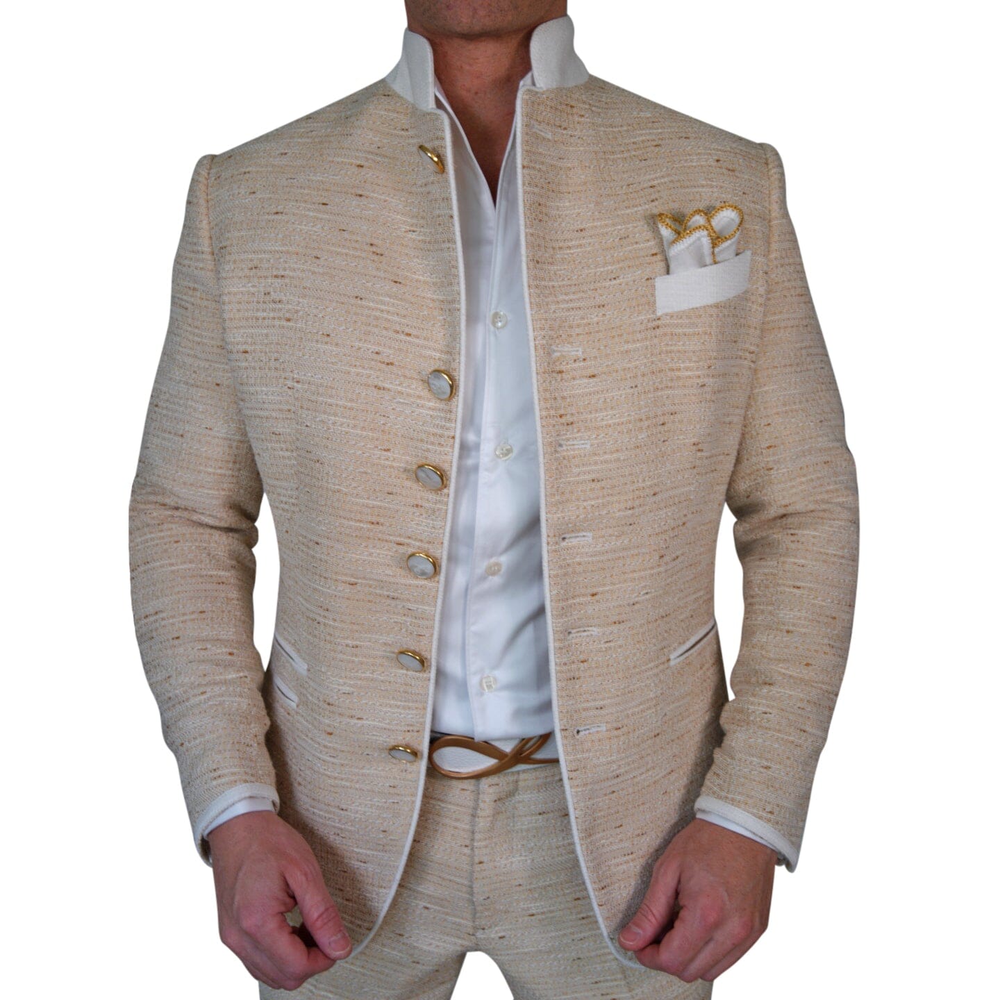Golden Fieno Tweed Mandani Jacket