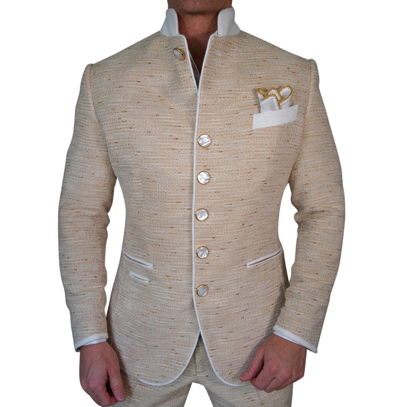 Golden Fieno Tweed Mandani Jacket