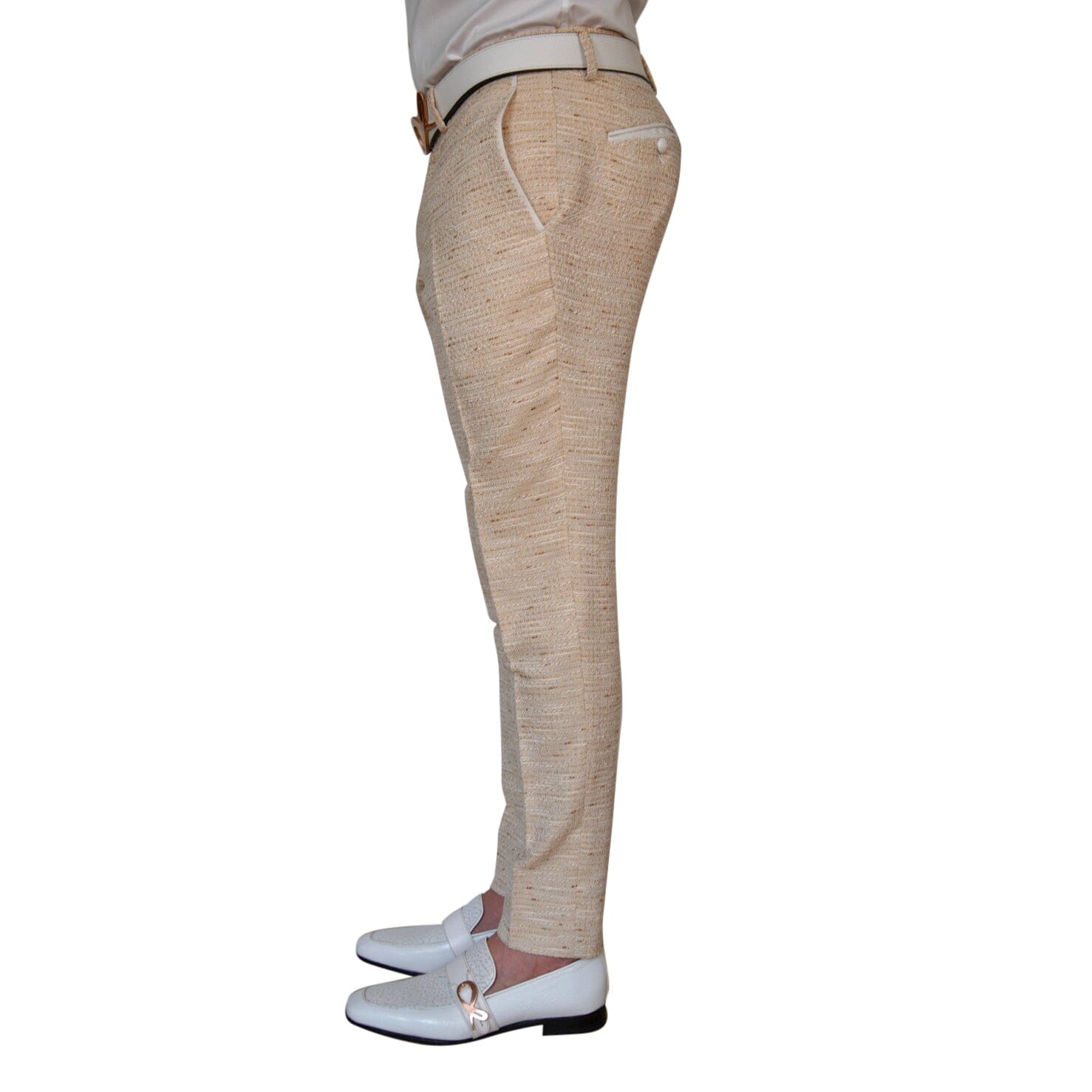 Golden Fieno Tweed Trousers