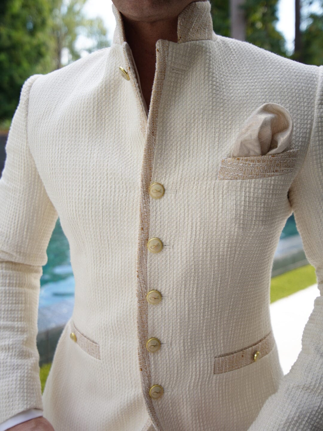 Elettro Waffle Tweed Mandani Jacket