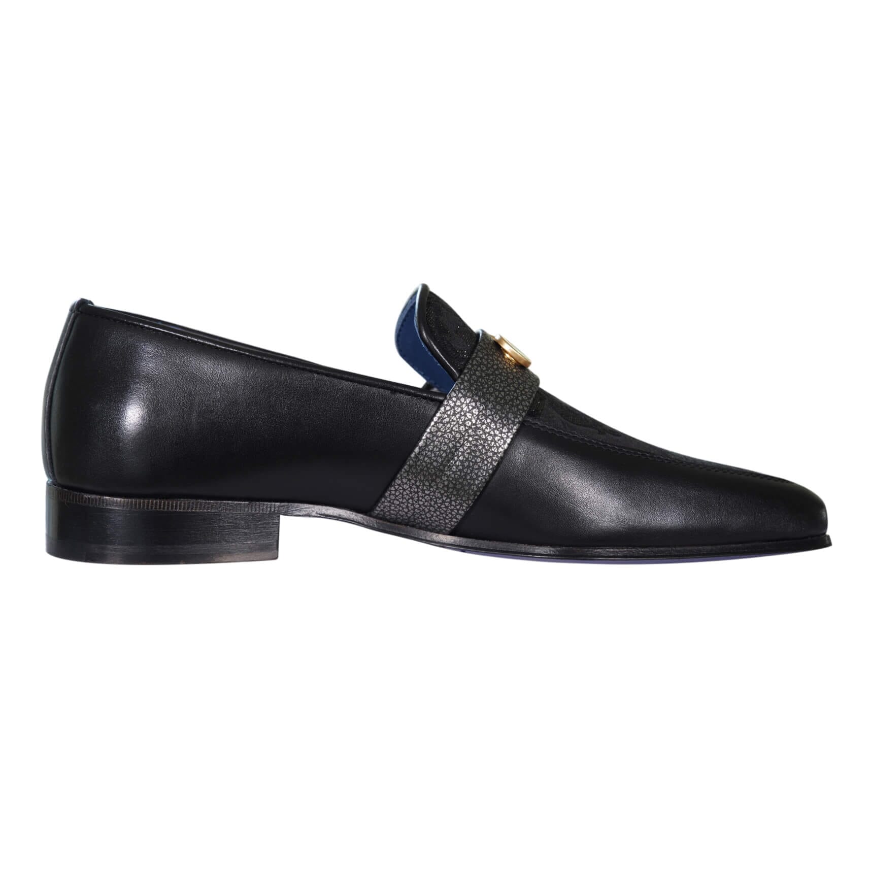 Black Oro Versailles With Yellow Gold Hardware Loafer