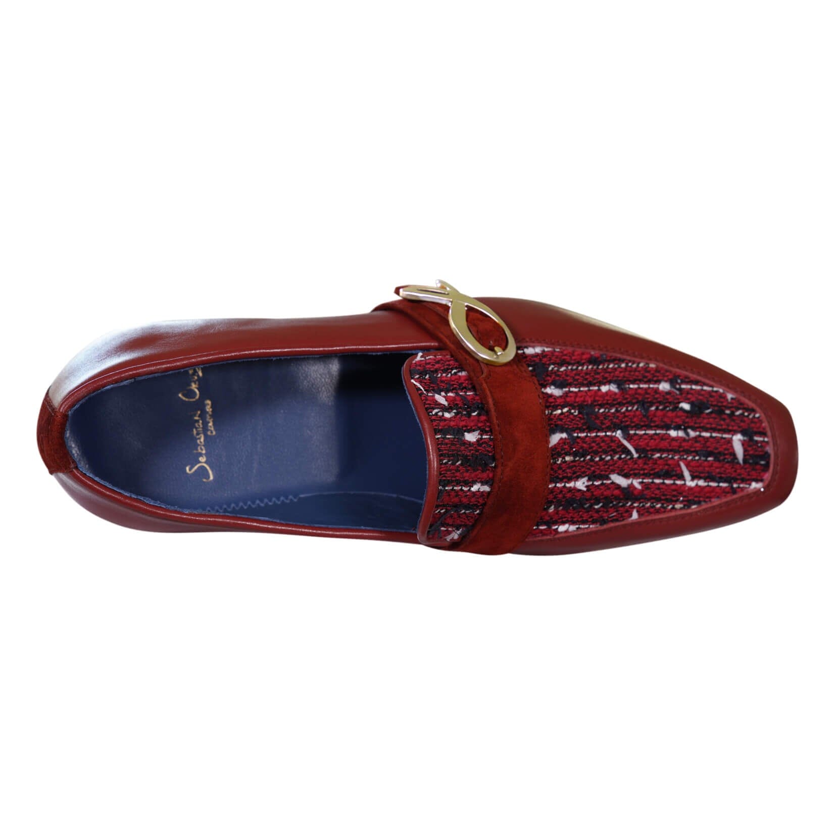 Ruby Boucle Yellow Gold Monk Loafer