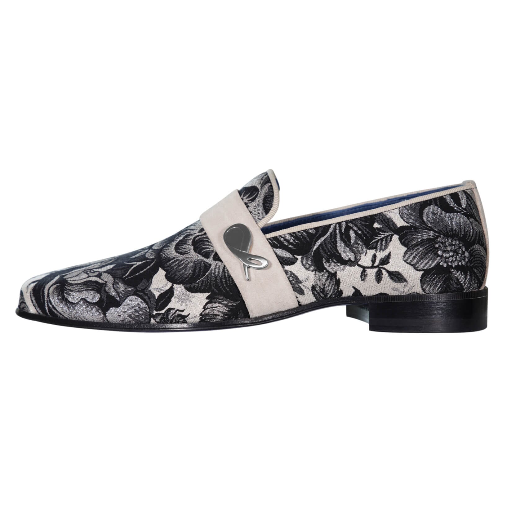 Bianco Rosa Silver Loafer