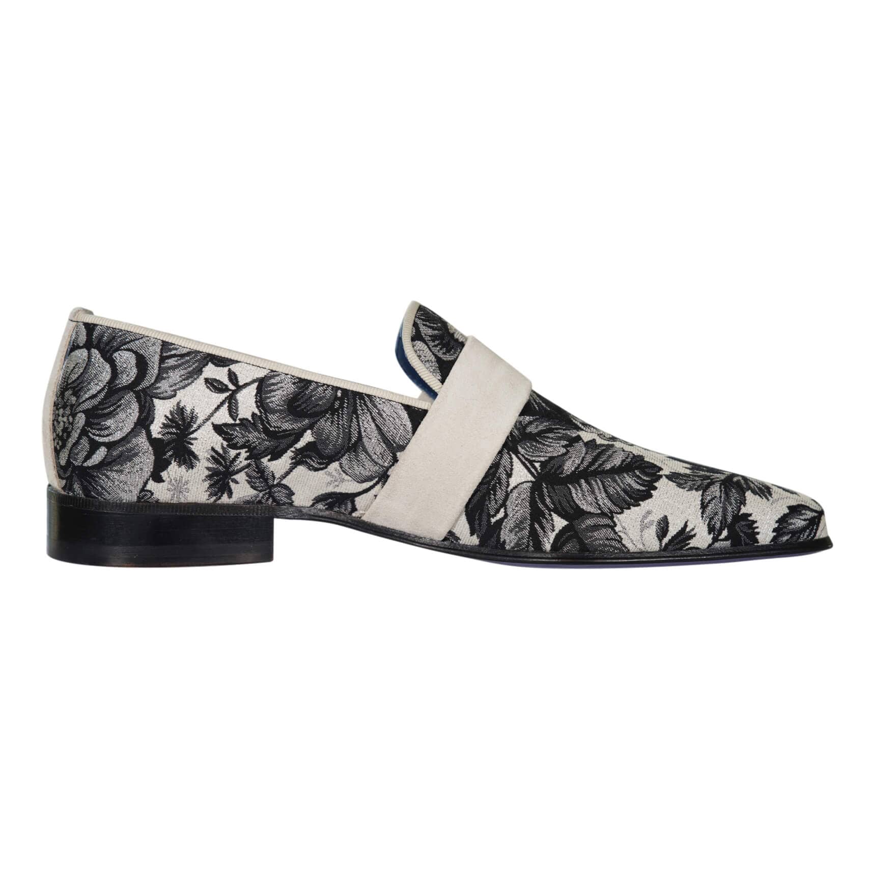 Bianco Rosa Silver Loafer