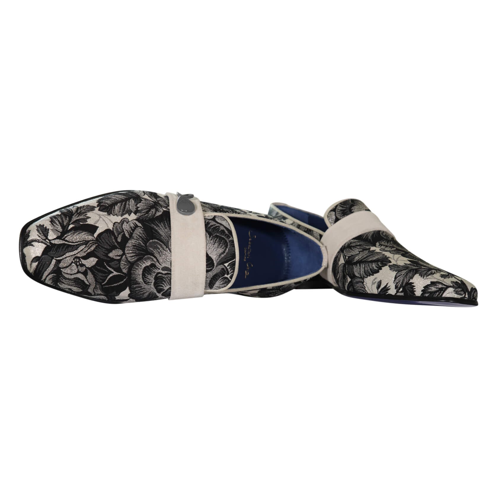 Bianco Rosa Silver Loafer