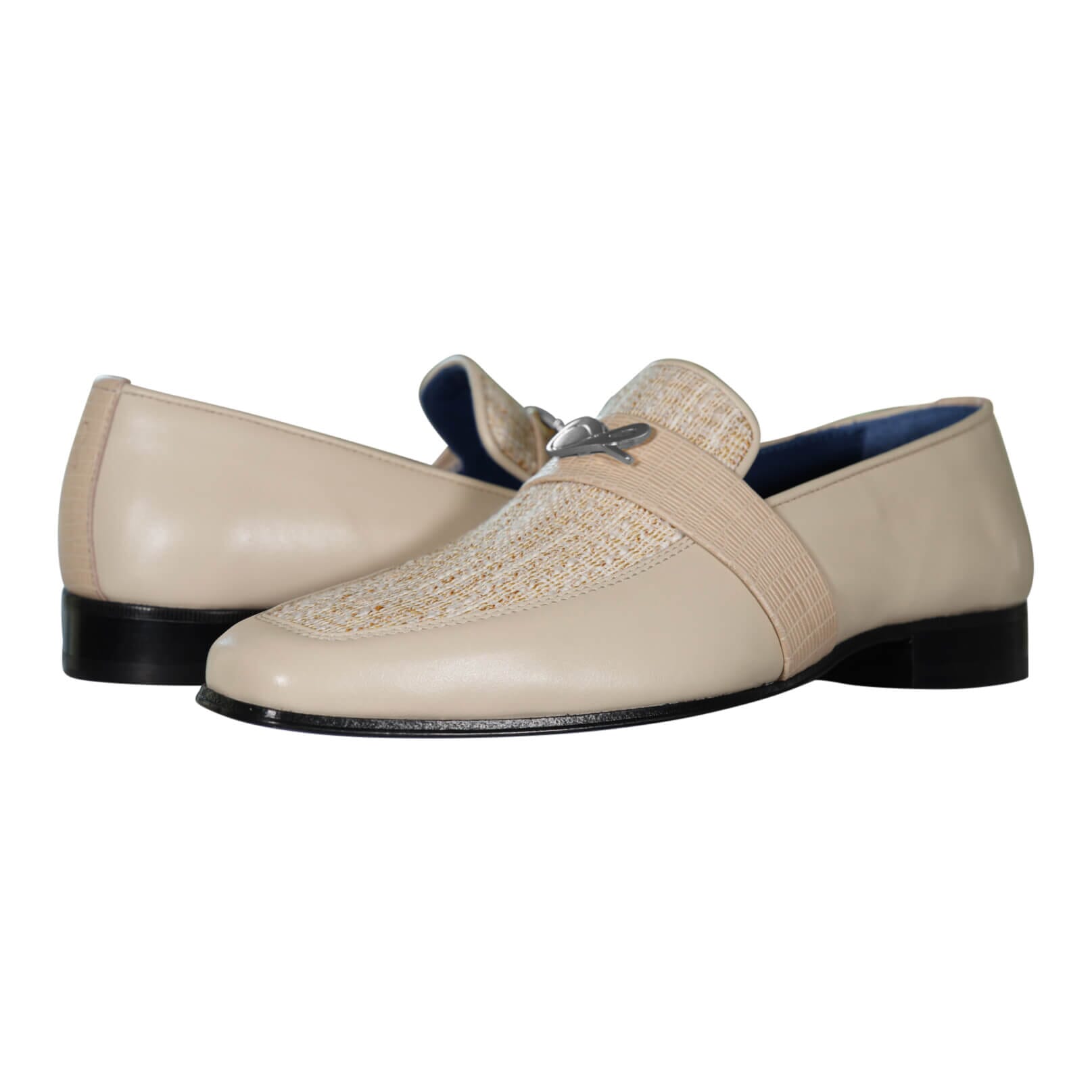 Golden Fieno With Silver Hardware Loafer