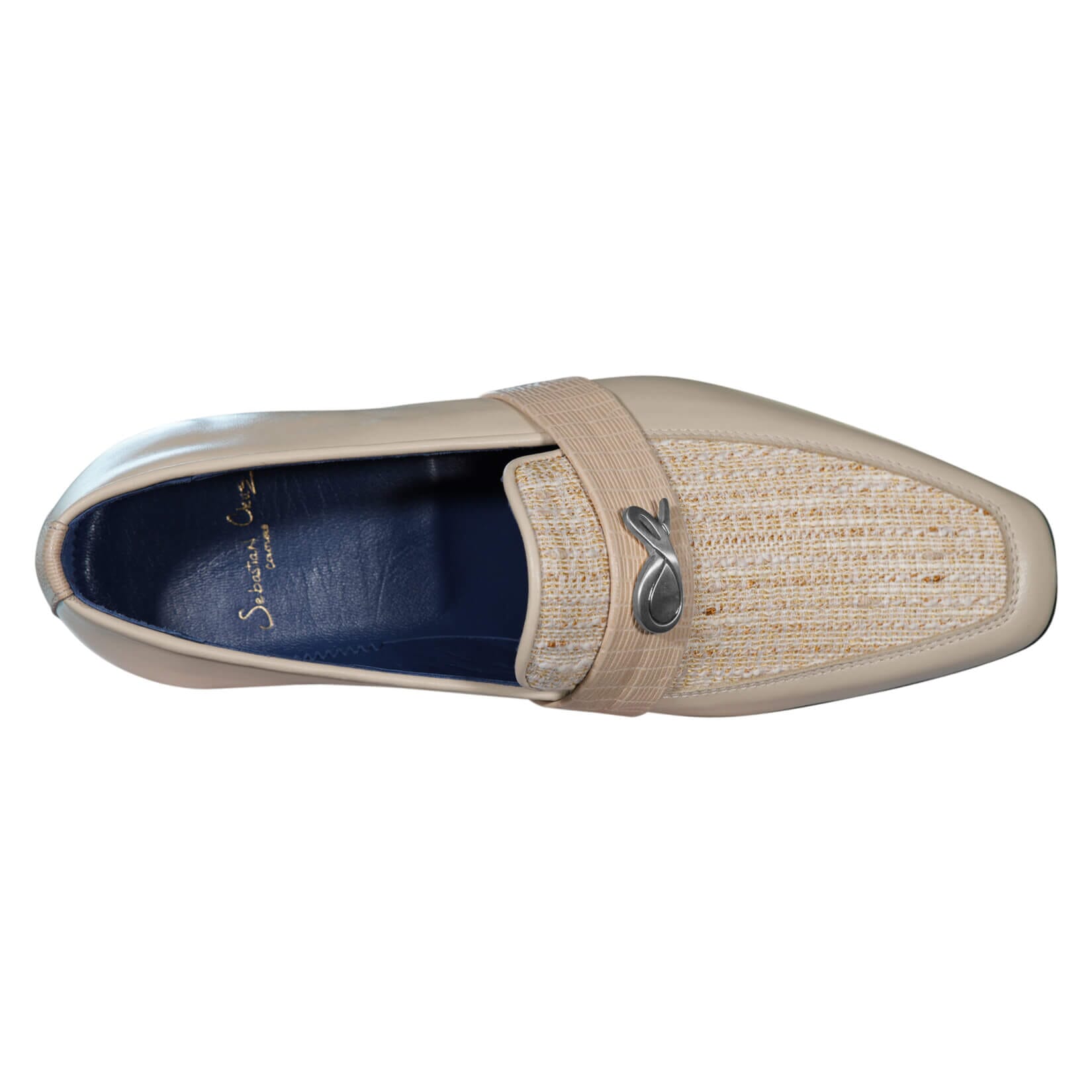 Golden Fieno With Silver Hardware Loafer