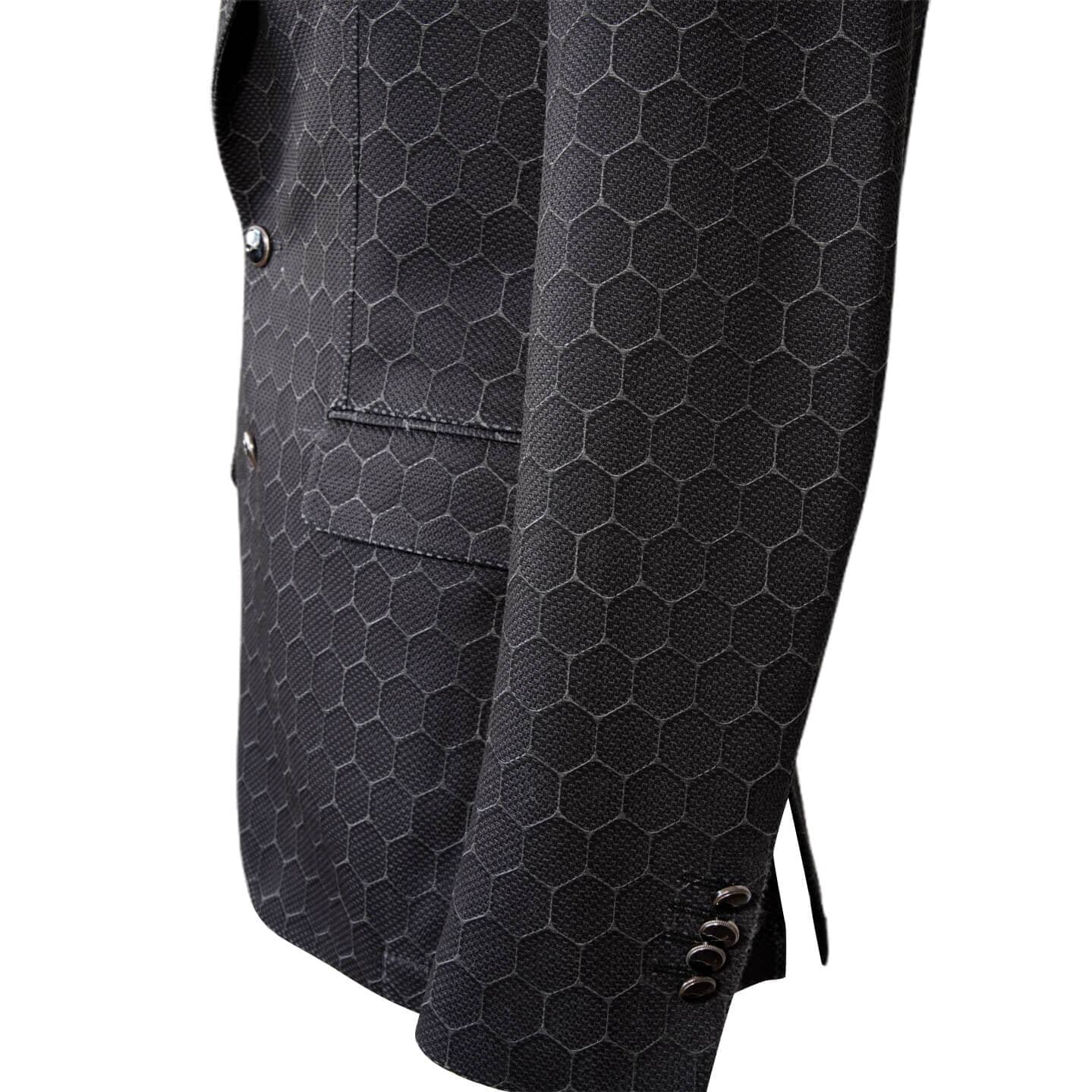 Charcoal Honeycomb Luxury Performance Sport Jacket