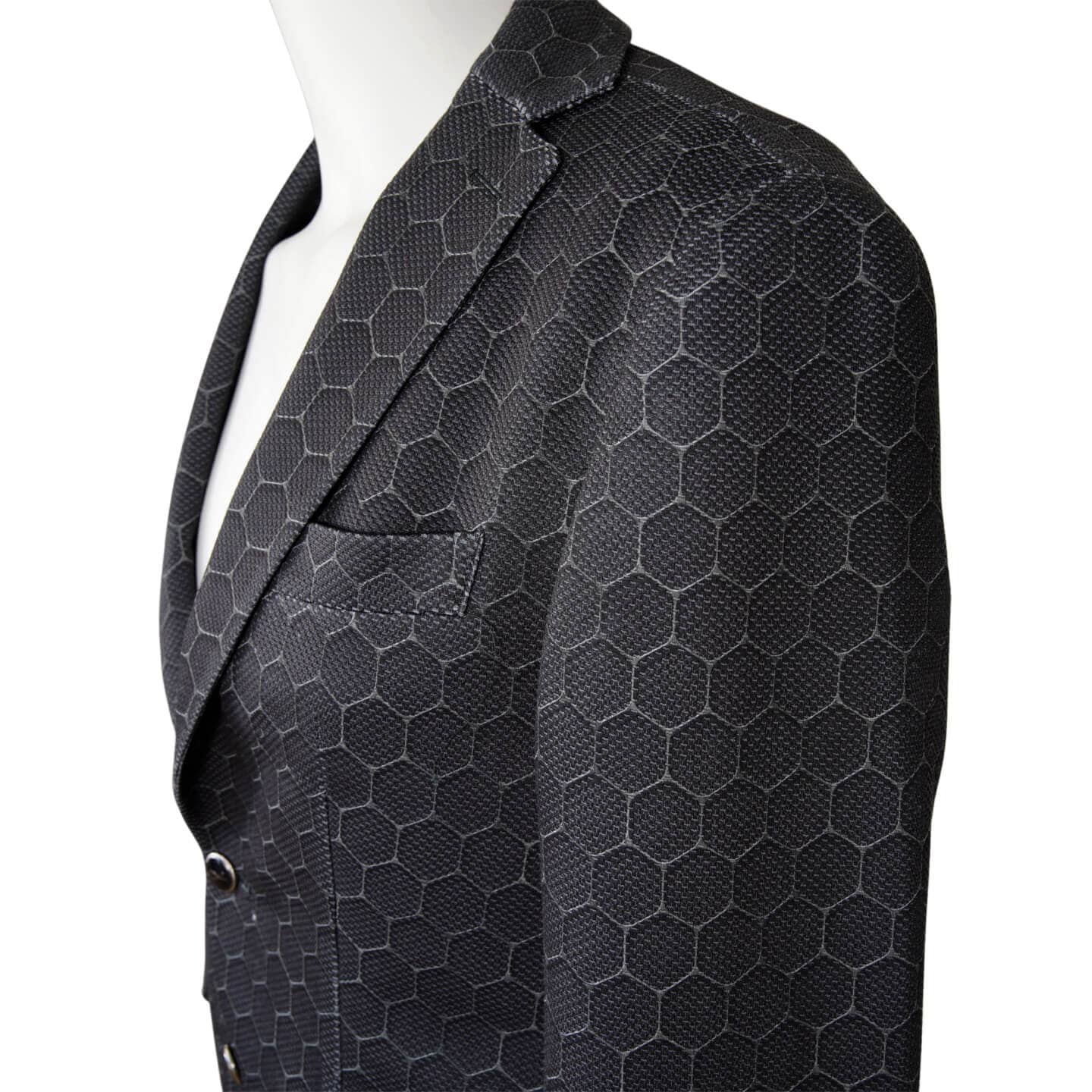Charcoal Honeycomb Luxury Performance Sport Jacket
