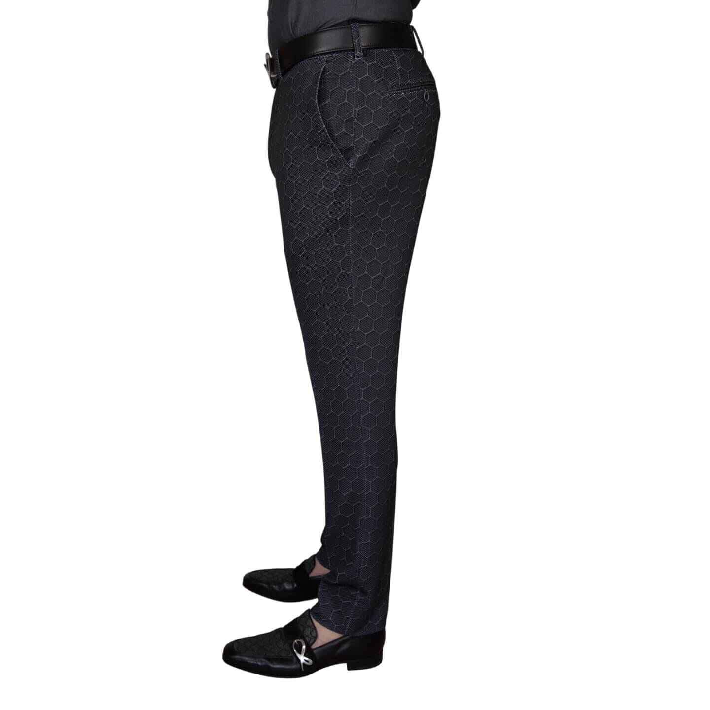 Charcoal Honeycomb Luxury Performance Trousers