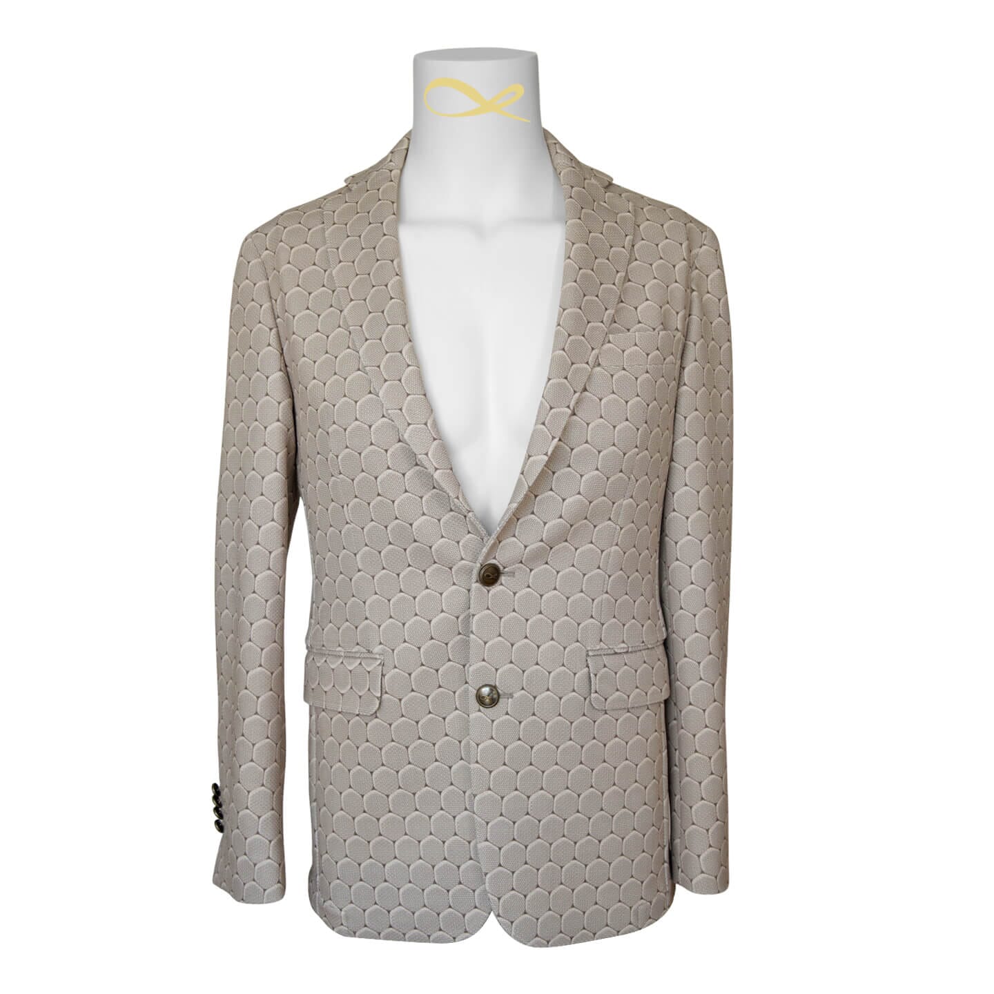Taupe Honeycomb Luxury Performance Sport Jacket