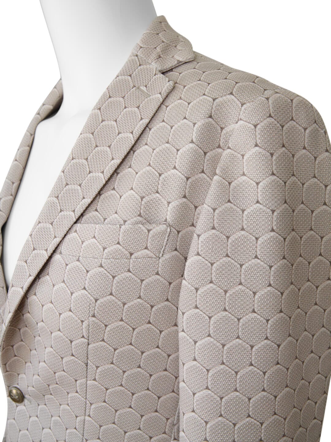 Taupe Honeycomb Luxury Performance Sport Jacket