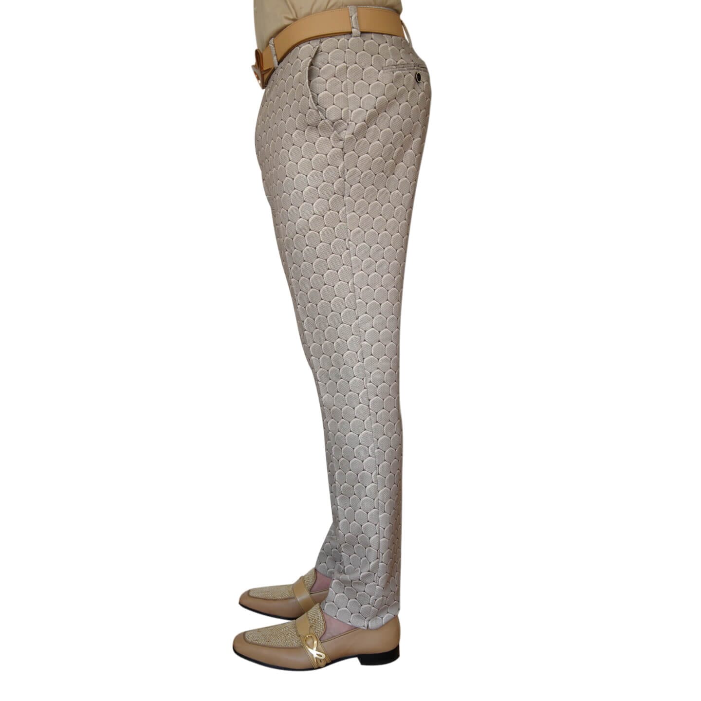 Taupe Honeycomb Luxury Performance Trousers