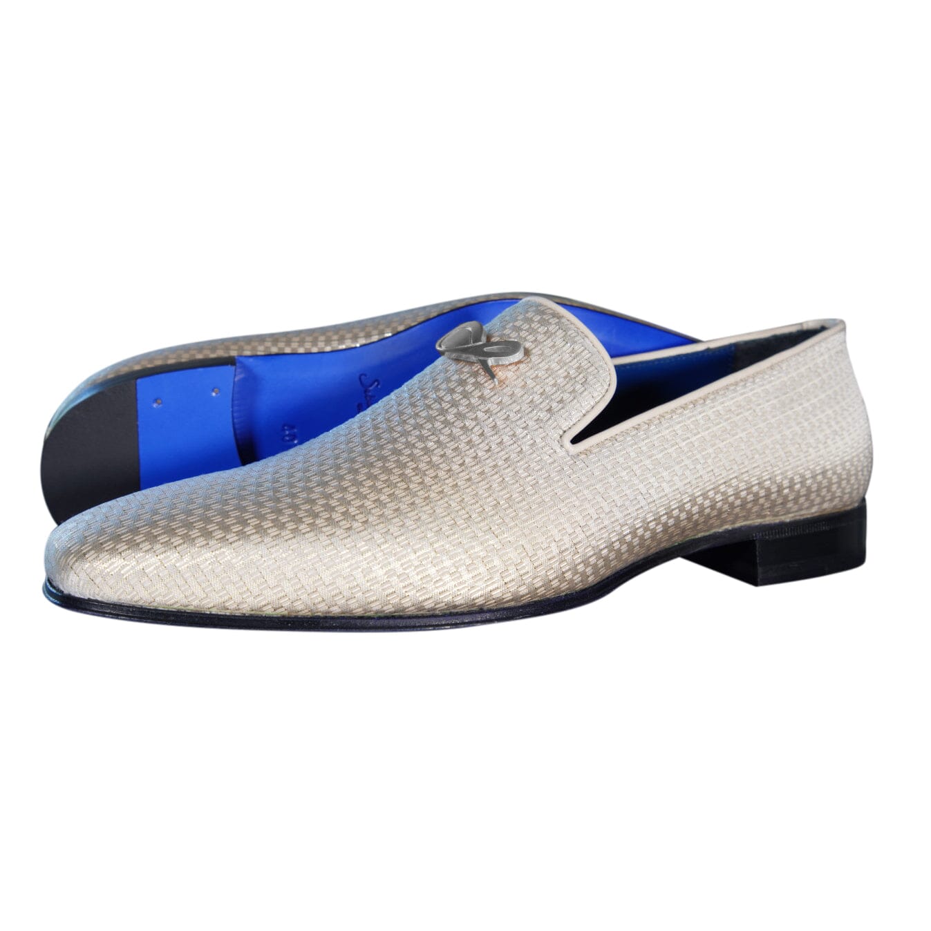 Gold Diamante With Silver Hardware Loafer