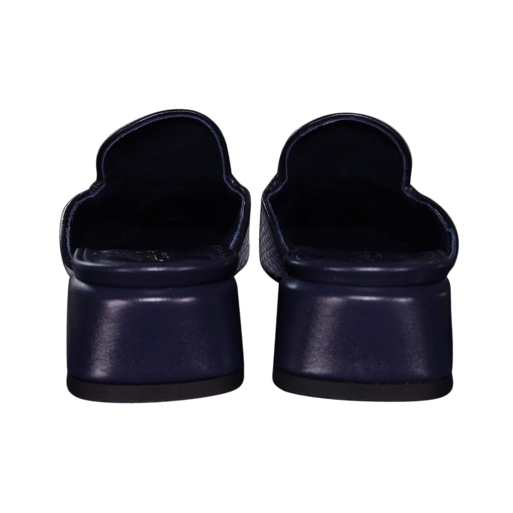 Cobalt Tweed Tessere Silver Slipper