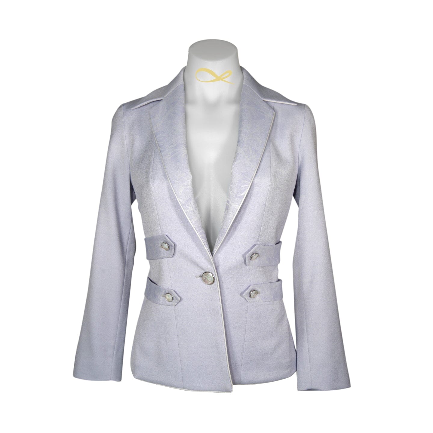Blue Pastel Azzurro Retro Jacket