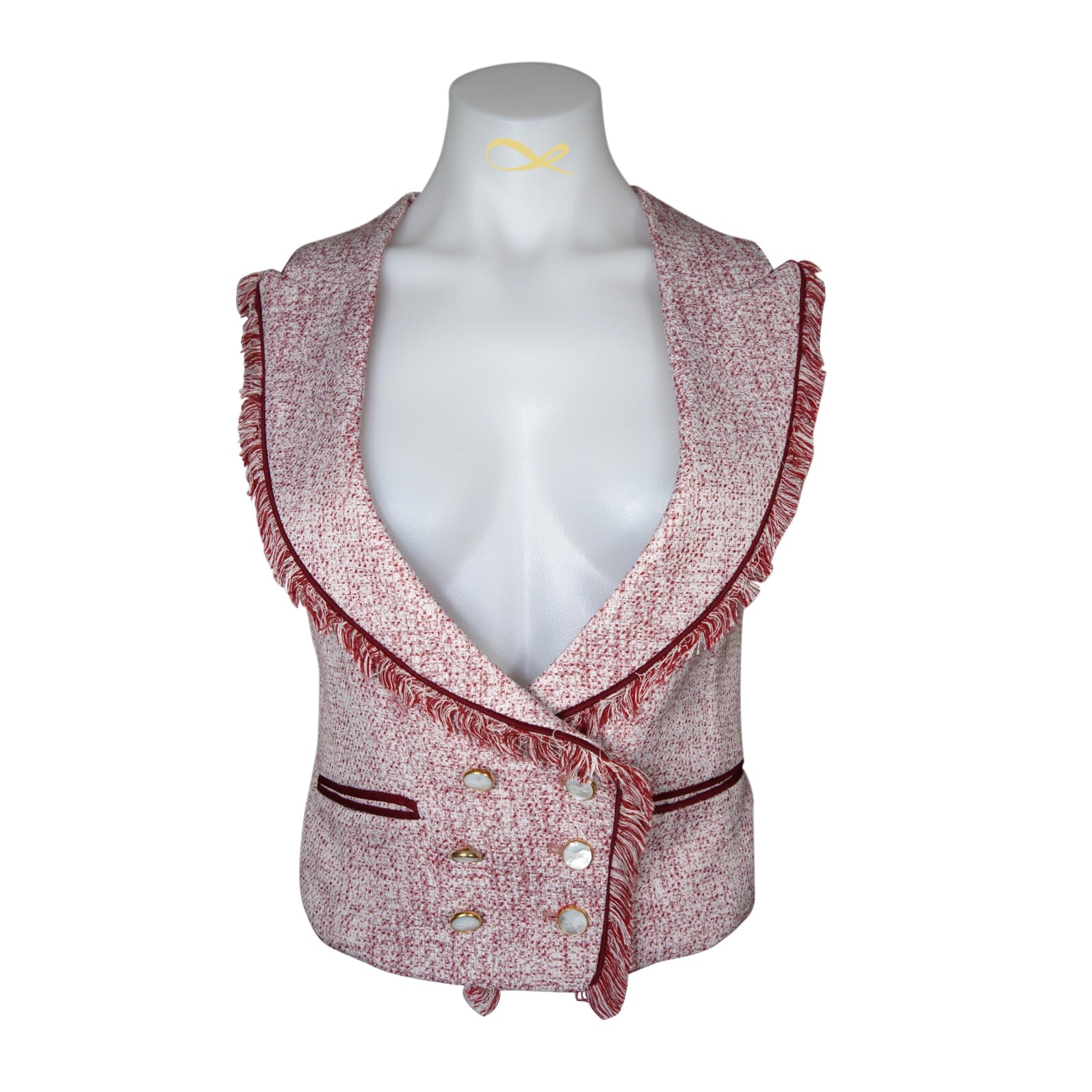 Rose Paglia D’Oro Breasted Waistcoat