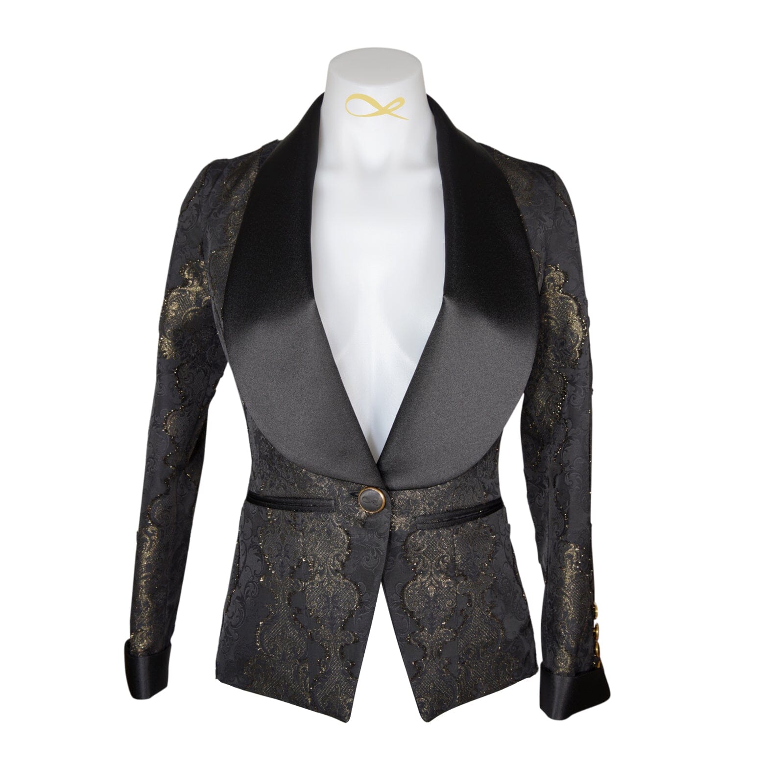 Black Oro Versailles Cuffed Dinner Jacket