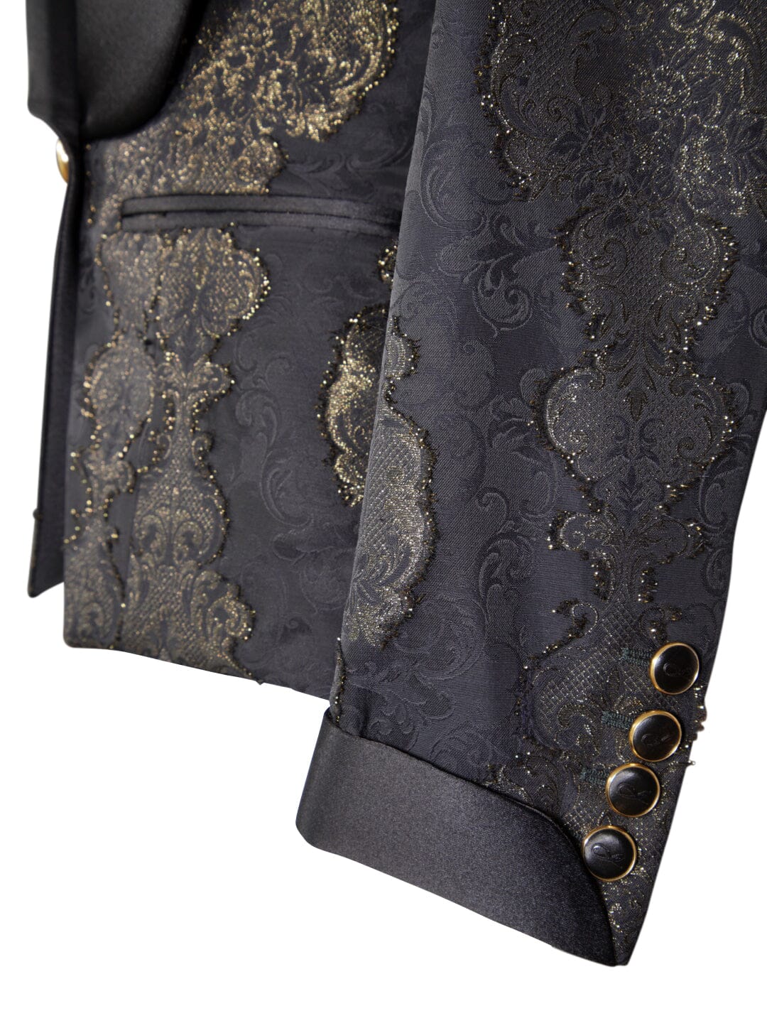 Black Oro Versailles Cuffed Dinner Jacket