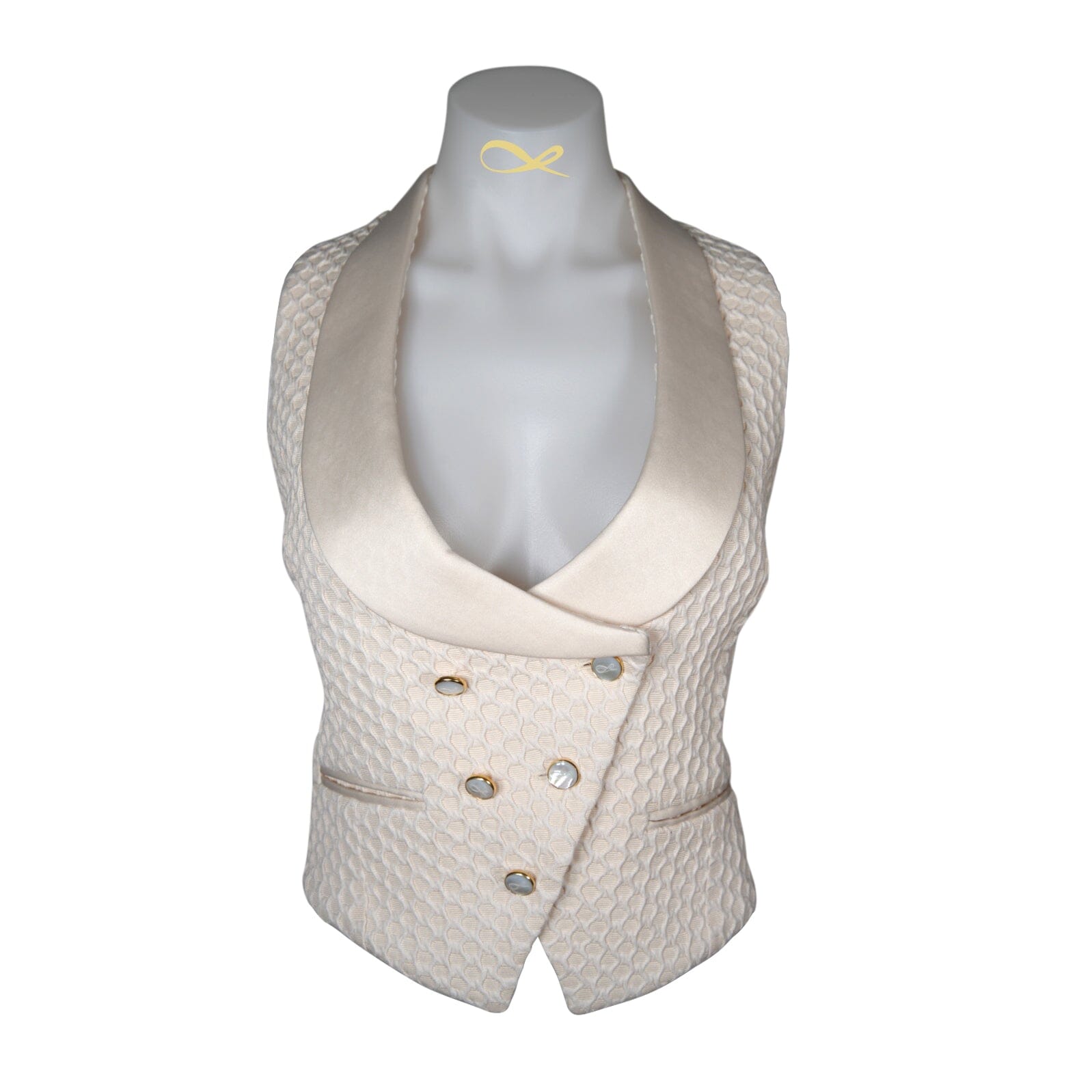 Vaniglia Honeycomb Double Breasted Waistcoat