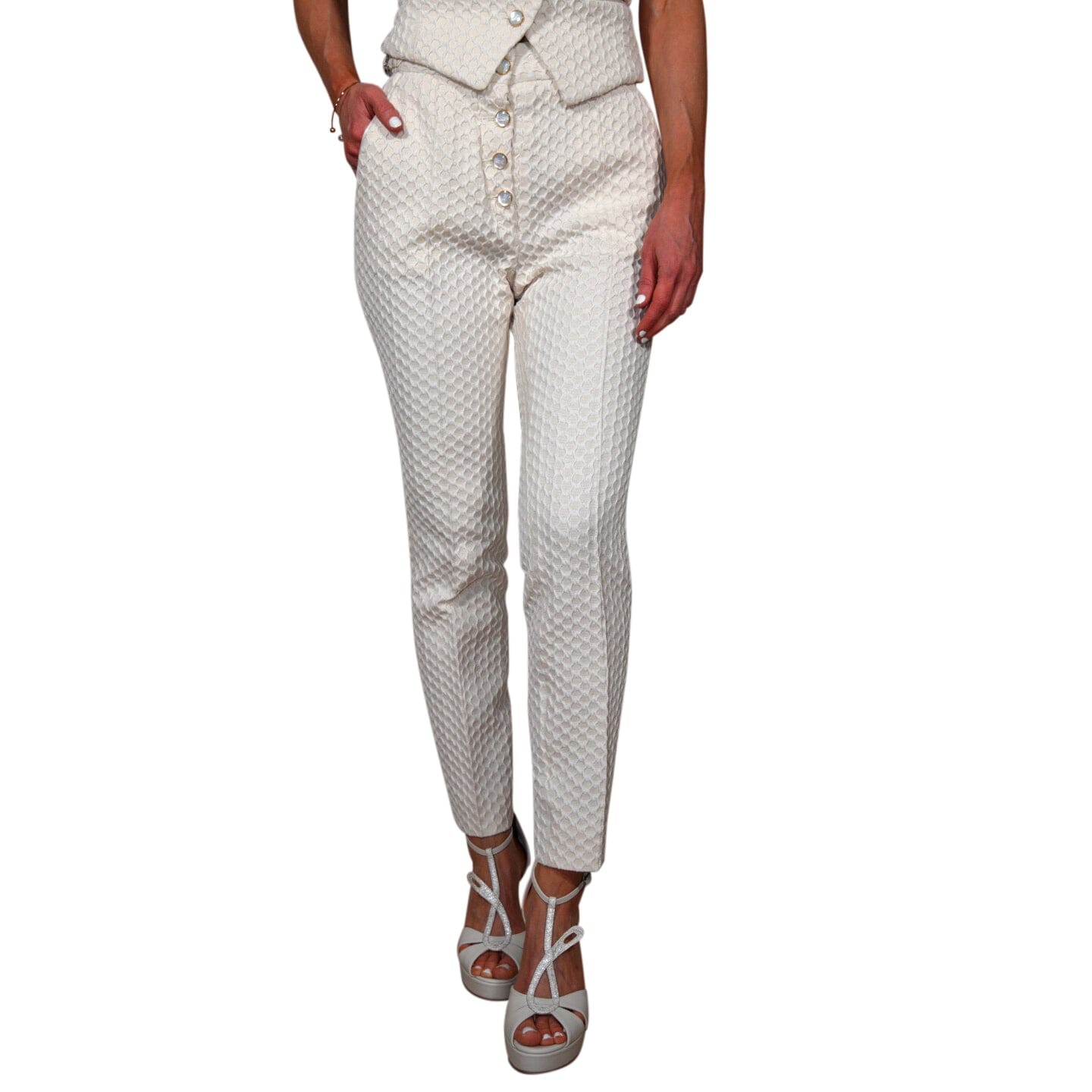 Vaniglia Honeycomb Trousers