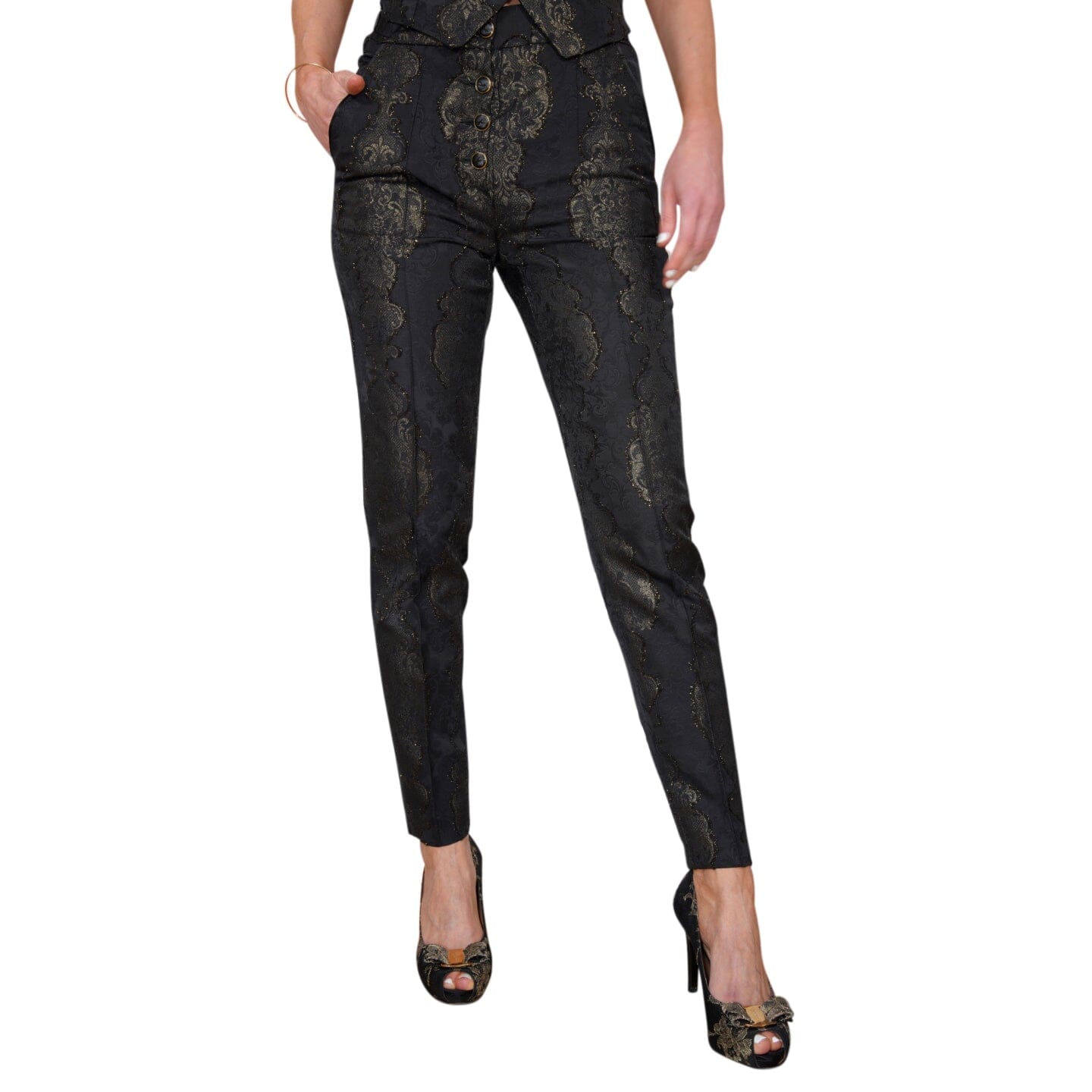 Black Oro Versailles Trousers