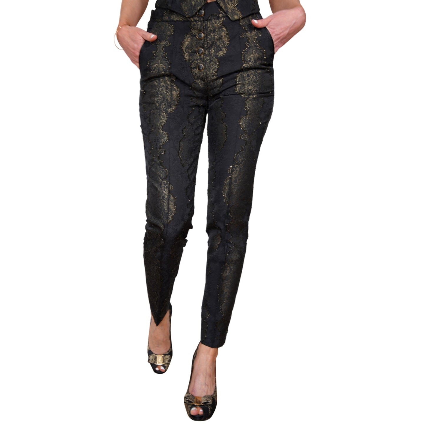 Black Oro Versailles Trousers