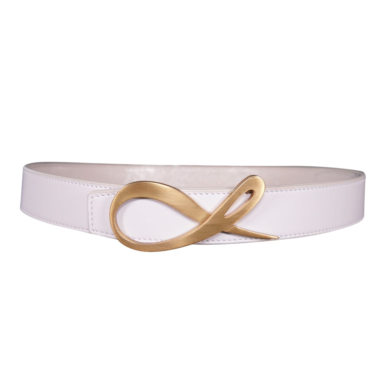 Cocco Chiffon Reversible Belt With Gold Signature Hardware